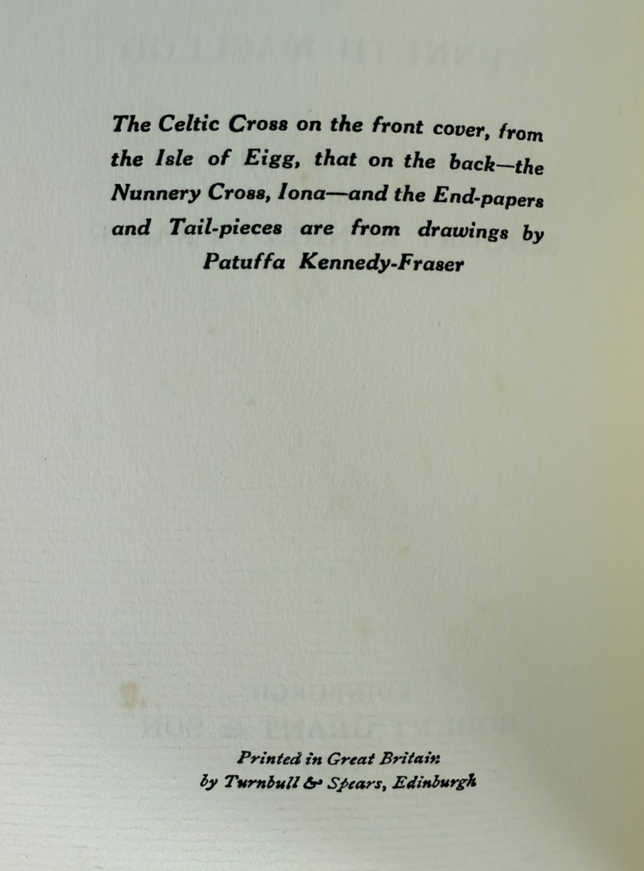 The Road to the Isles – Kenneth Macleod 1927, Robert Grant & Son – Hebrides Lore