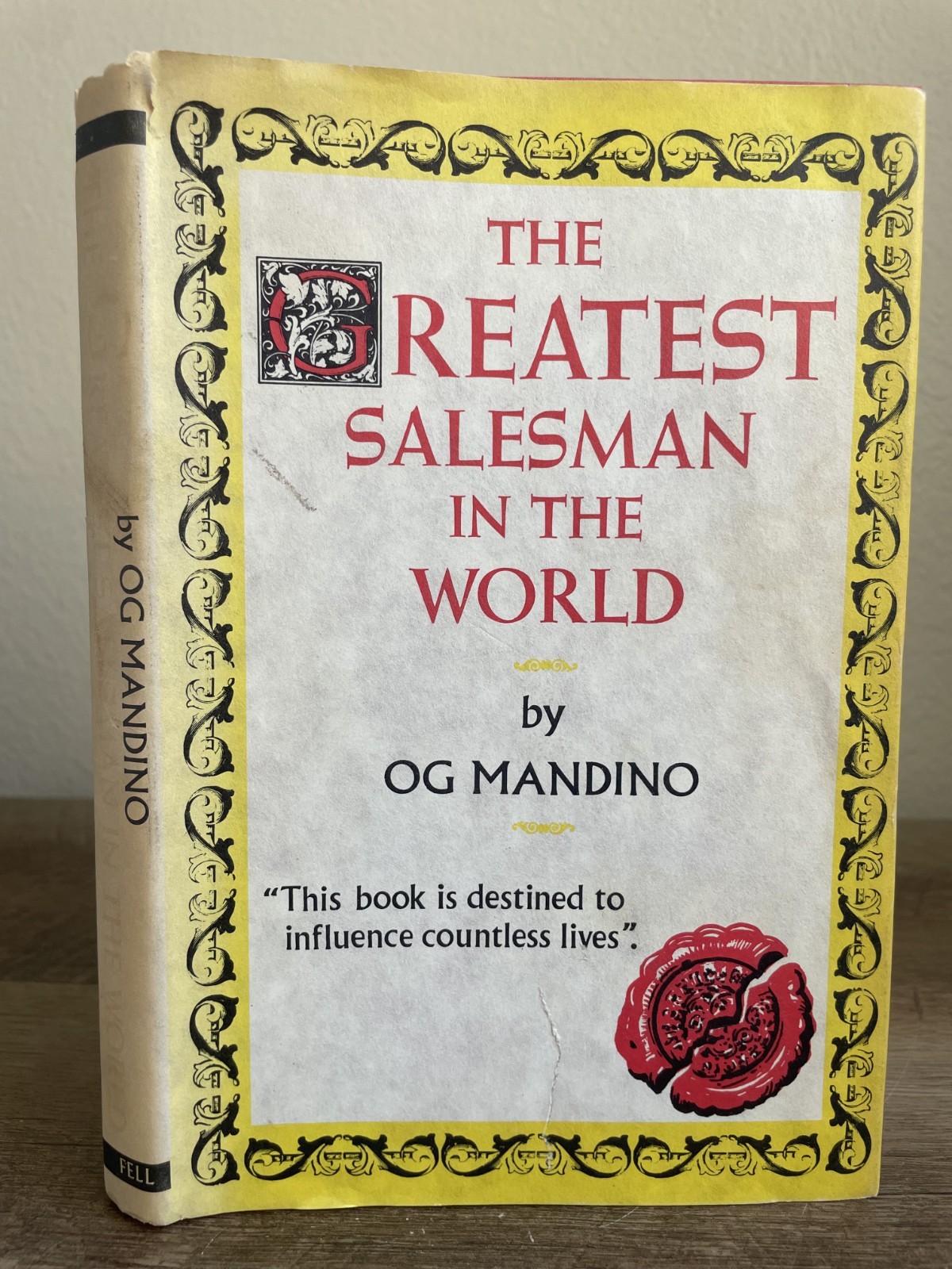 The Greatest Salesman in the World by OG Mandino 1968 1st Edition HCDJ 3rd Print