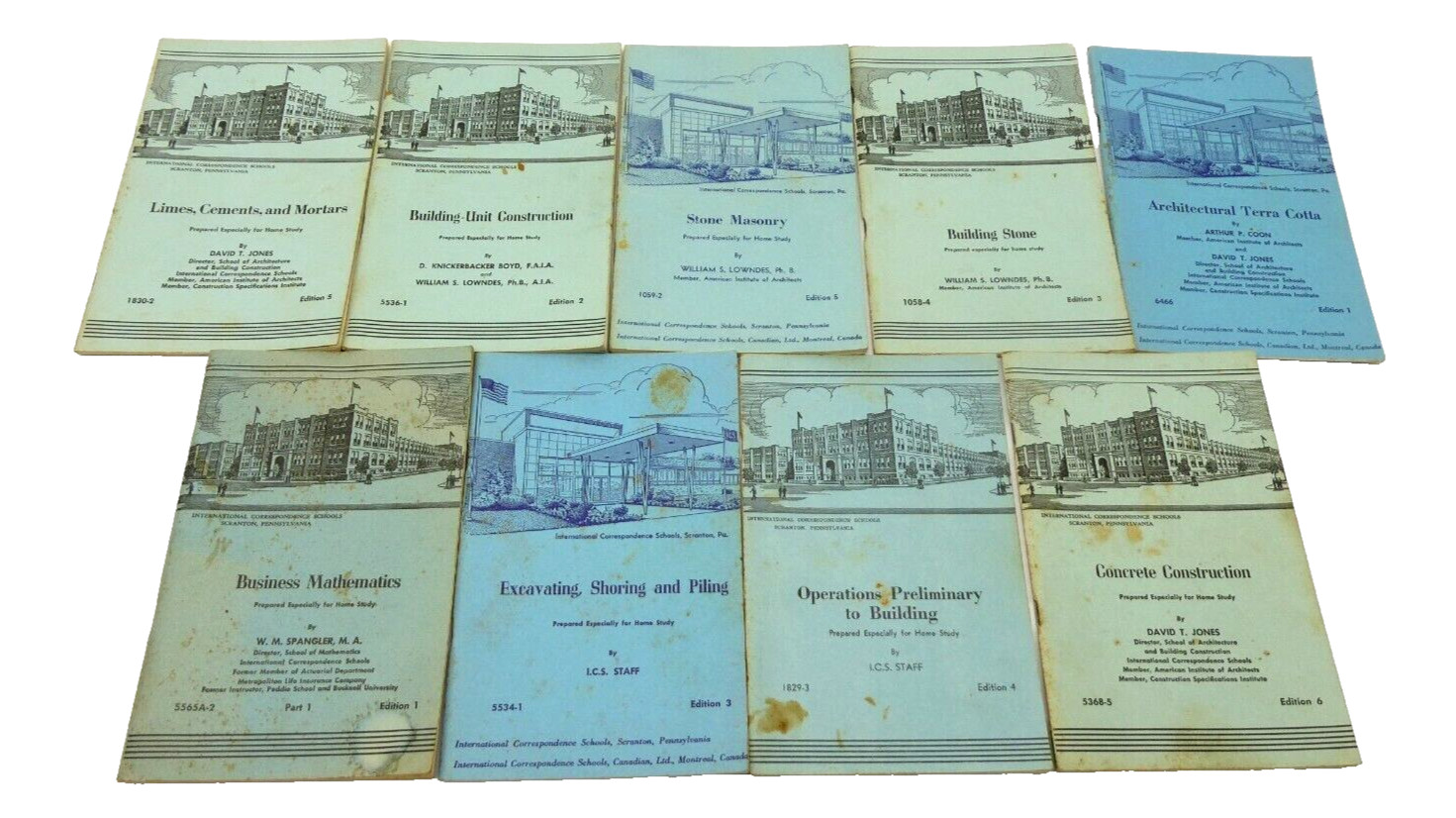 Lot of International Correspondence Schools ICS Scranton Booklets Construction