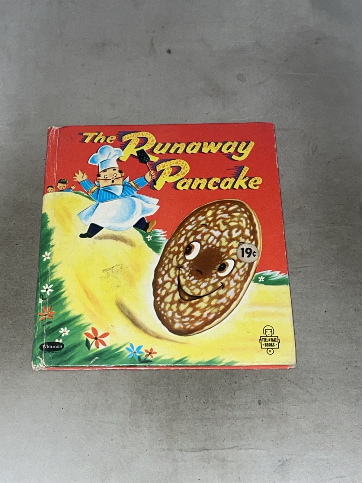 The Runaway Pancake, RARE vintage children’s book Whitman 1956 Tell a tale books