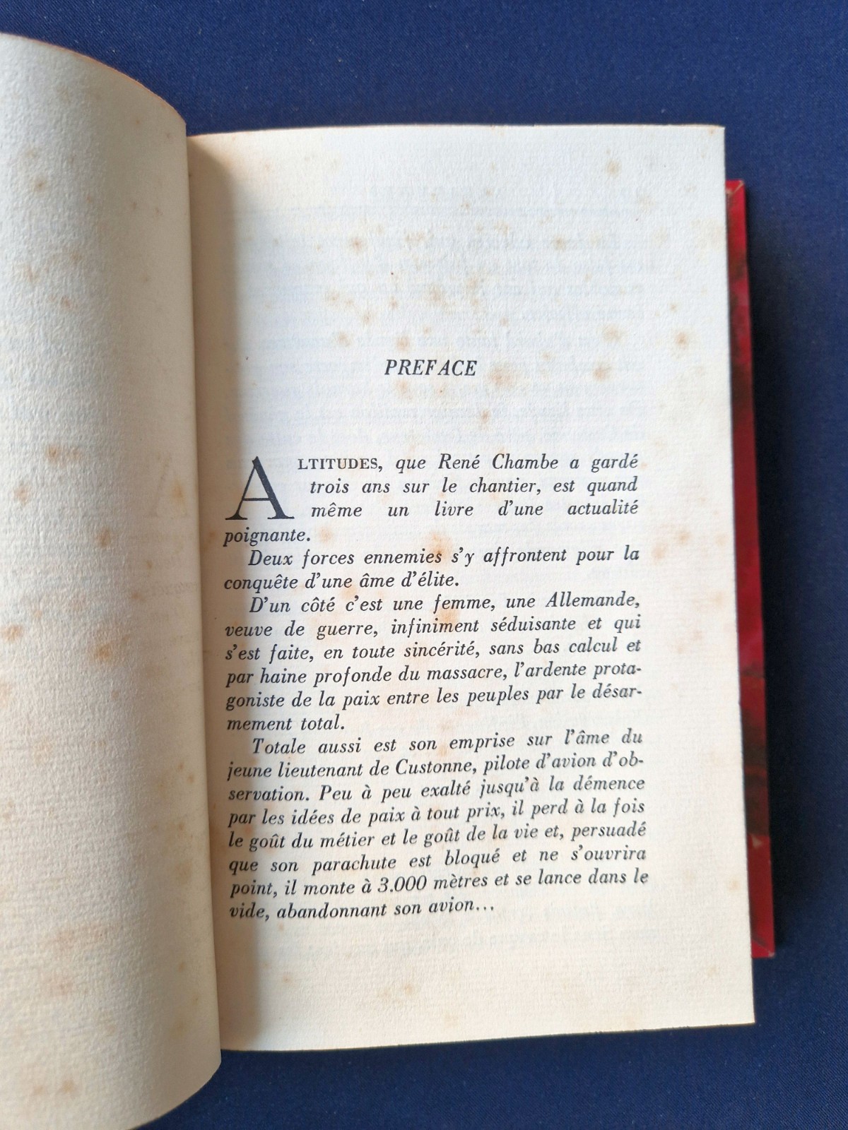 René Chambe ALTITUDES 1932 Signed Limited Ed 1/40 Half Leather Aviation French