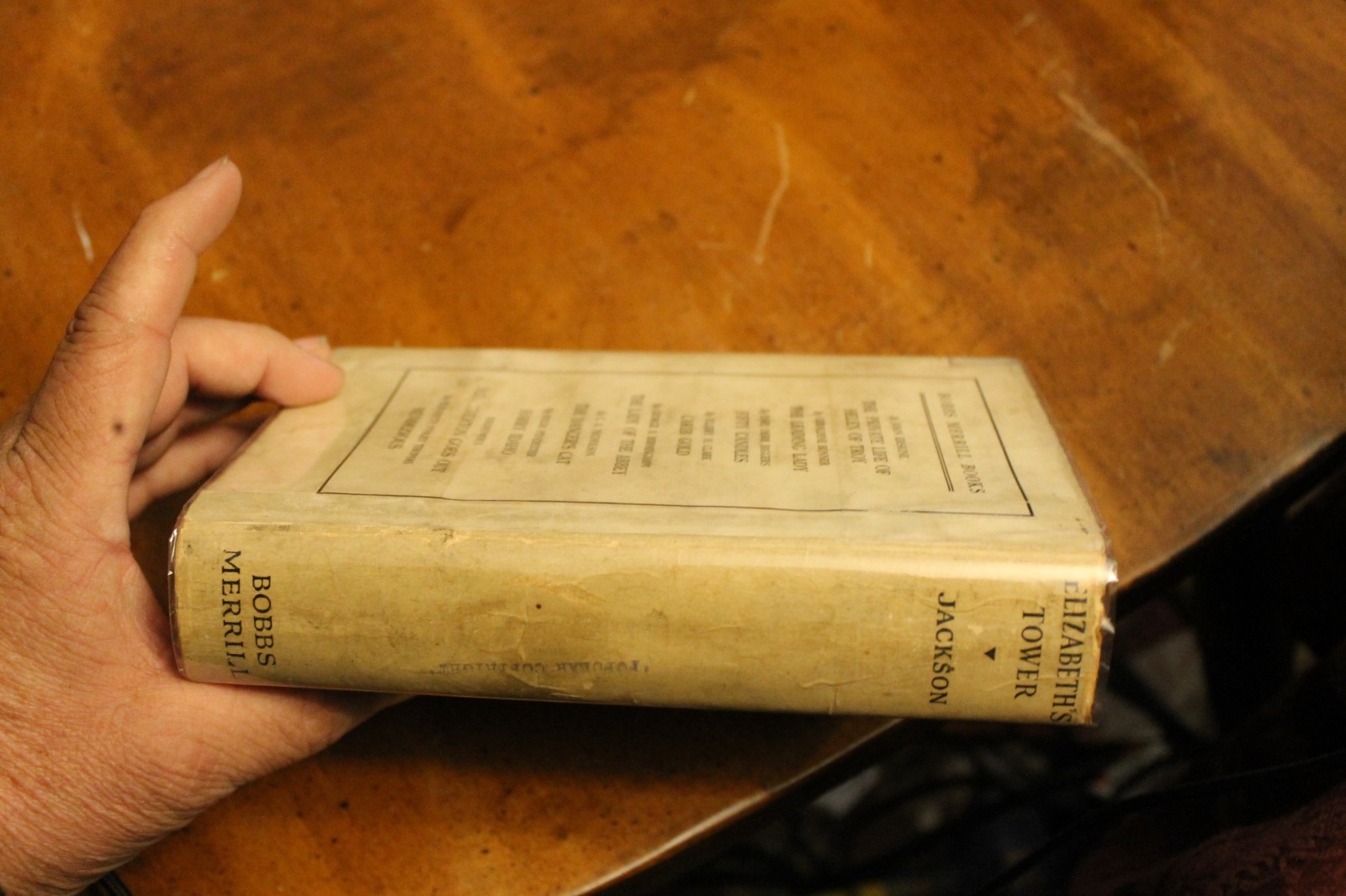 Elizabeth’s Tower ~ Margaret Weymouth Jackson ~ 1926 Bobbs-Merrill HCDJ 1ED