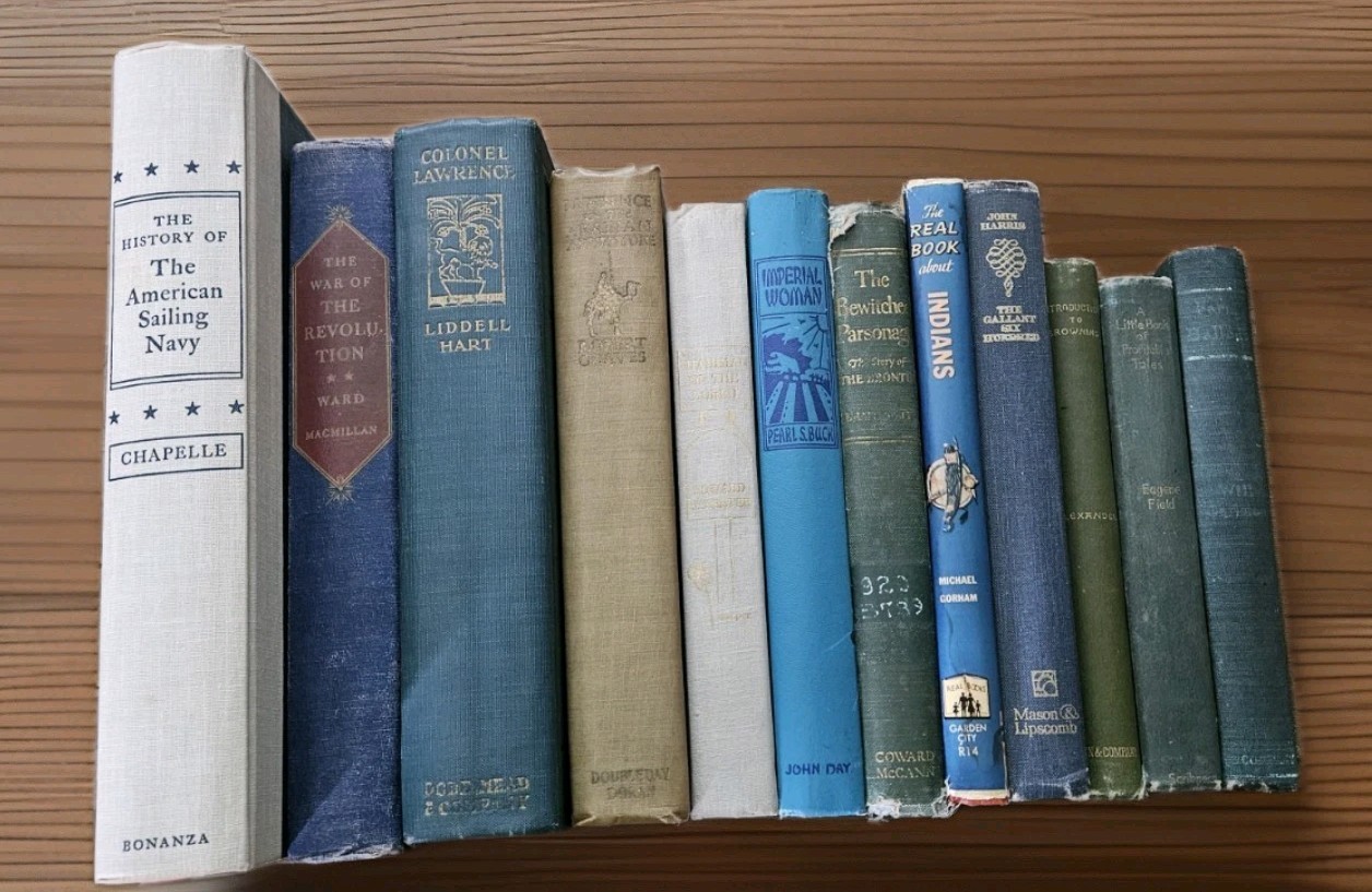 1889-1973. Lot Of 13 Rare Antique Vintage Books Decor Staging Fiction & Non HCs
