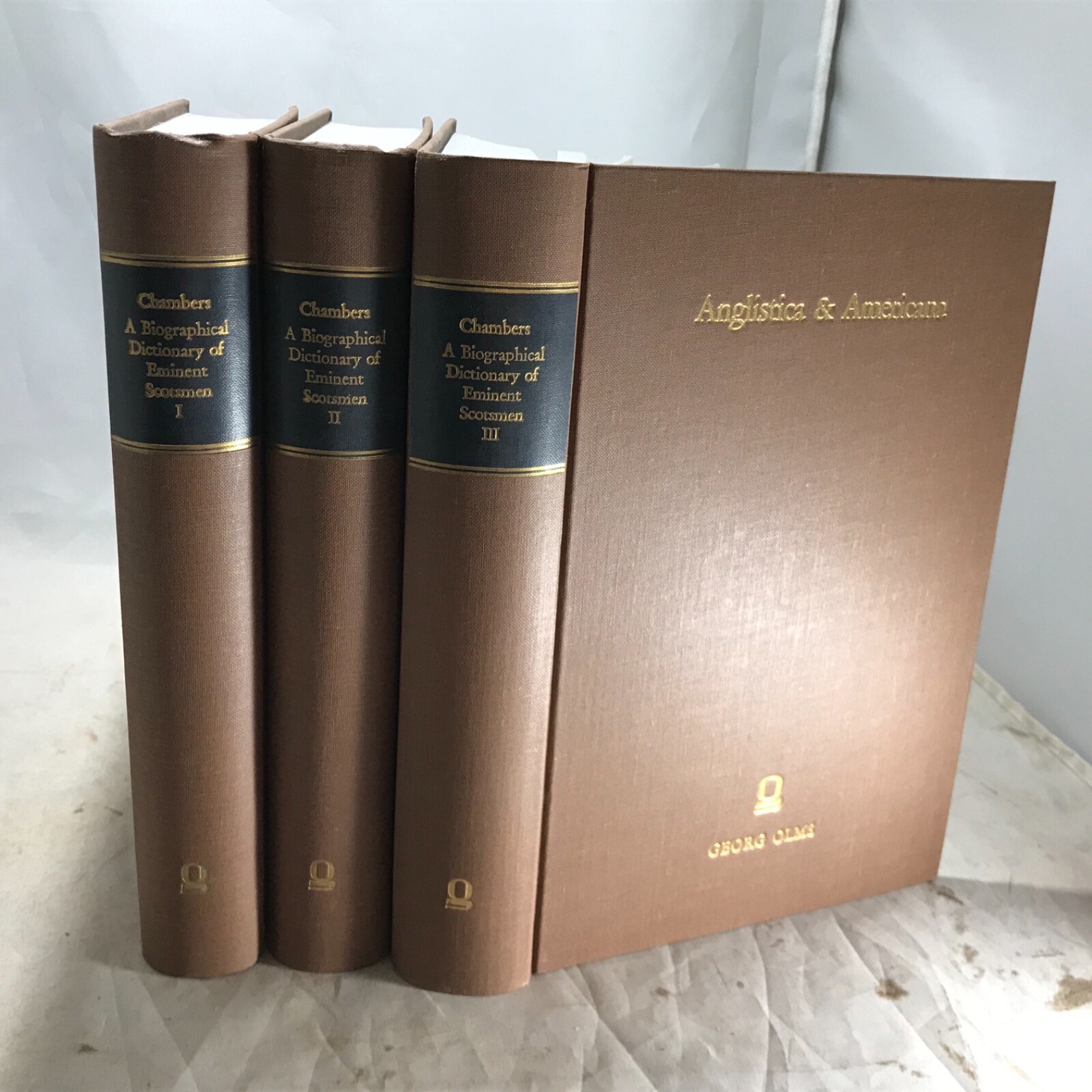 1971 Robert Chambers: A Biographical Dictionary of Eminent Scotsman – Three Vols