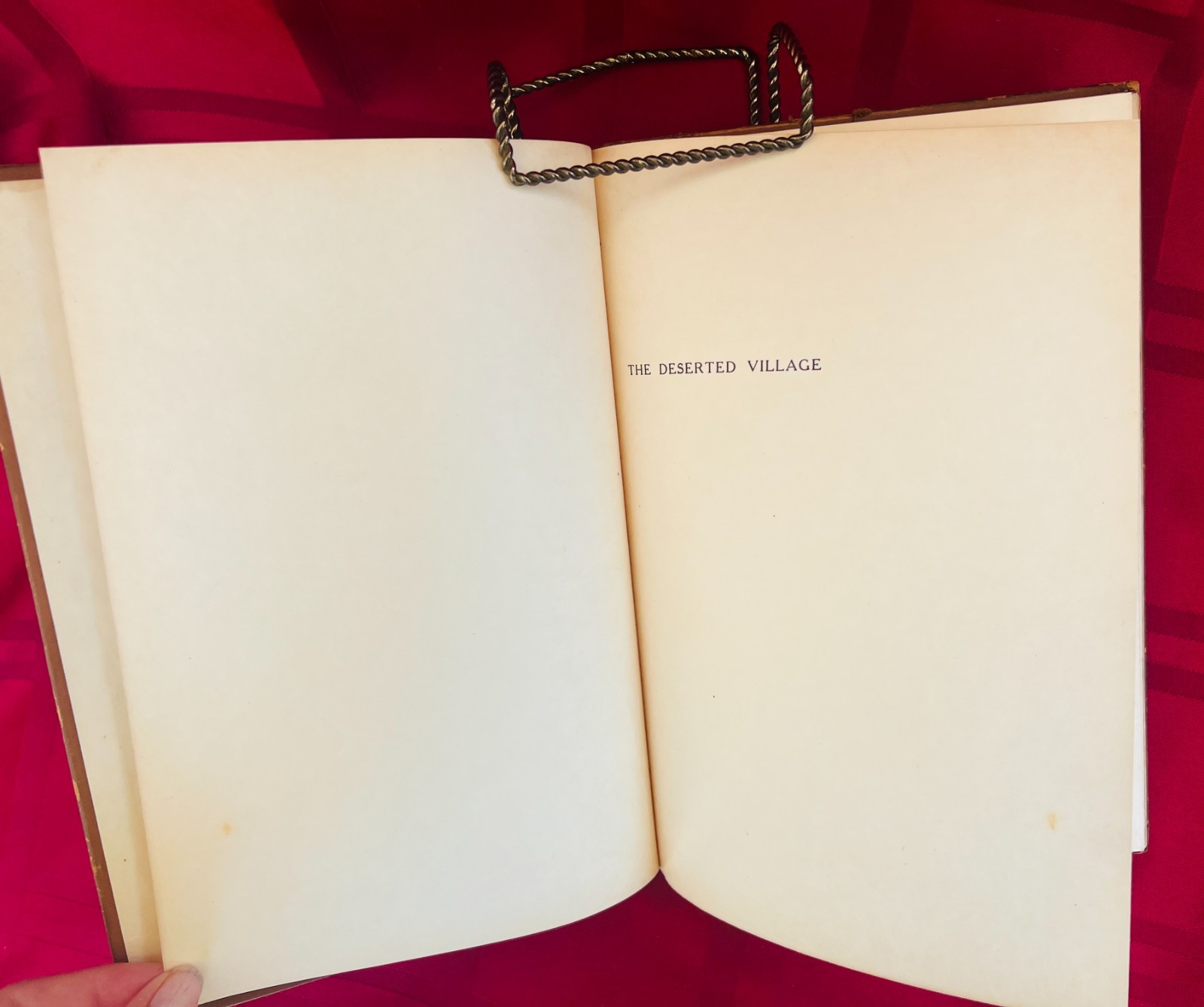1912 THE DESERTED VILLAGE Irish poem Bibliophile Society LTD ED Signed by Artist