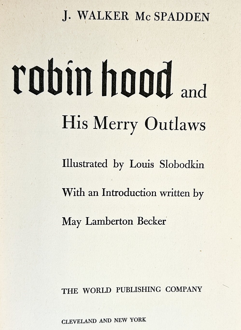 ROBIN HOOD Illustrated STATED FIRST EDITION Rare book 1946 MCM Medieval Outlaw