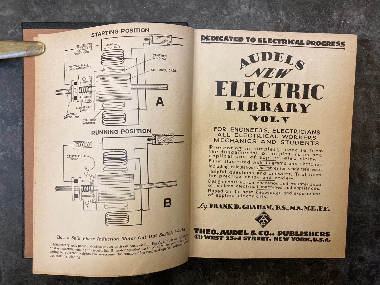 Audels New Electric Library Vol V 1961 Frank D. Graham Vintage Electrical Book