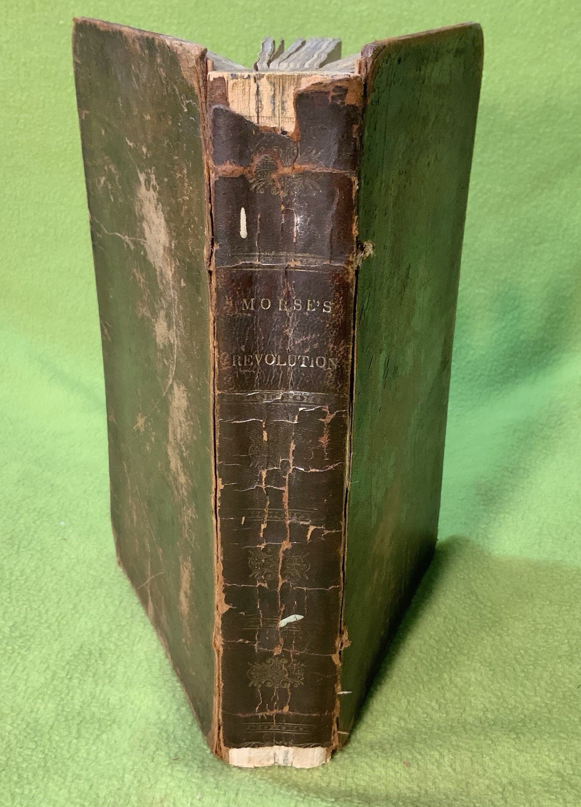 ANTIQUE 1824 FIRST EDITION ANNALS OF AMERICAN REVOLUTION BY JEDIDIAH MORSE
