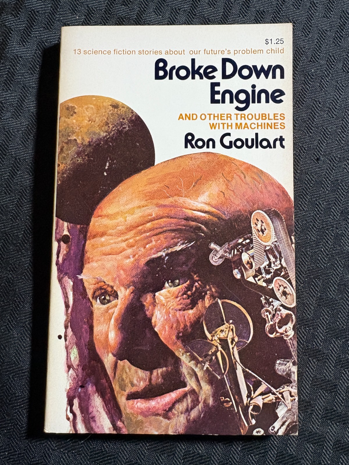 1972 BROKE DOWN ENGINE by Ron Goulart FN+ 6.5 1st Collier 02074 Paperback