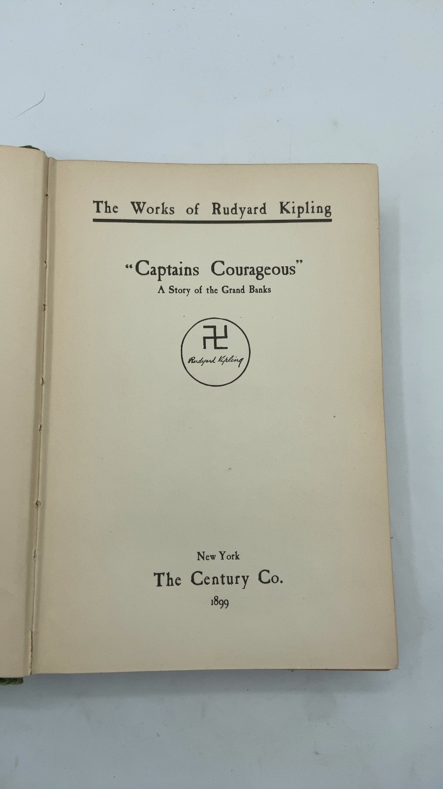 Captains Courageous: A Story of the Grand Banks Rudyard Kipling Hardcover 1899
