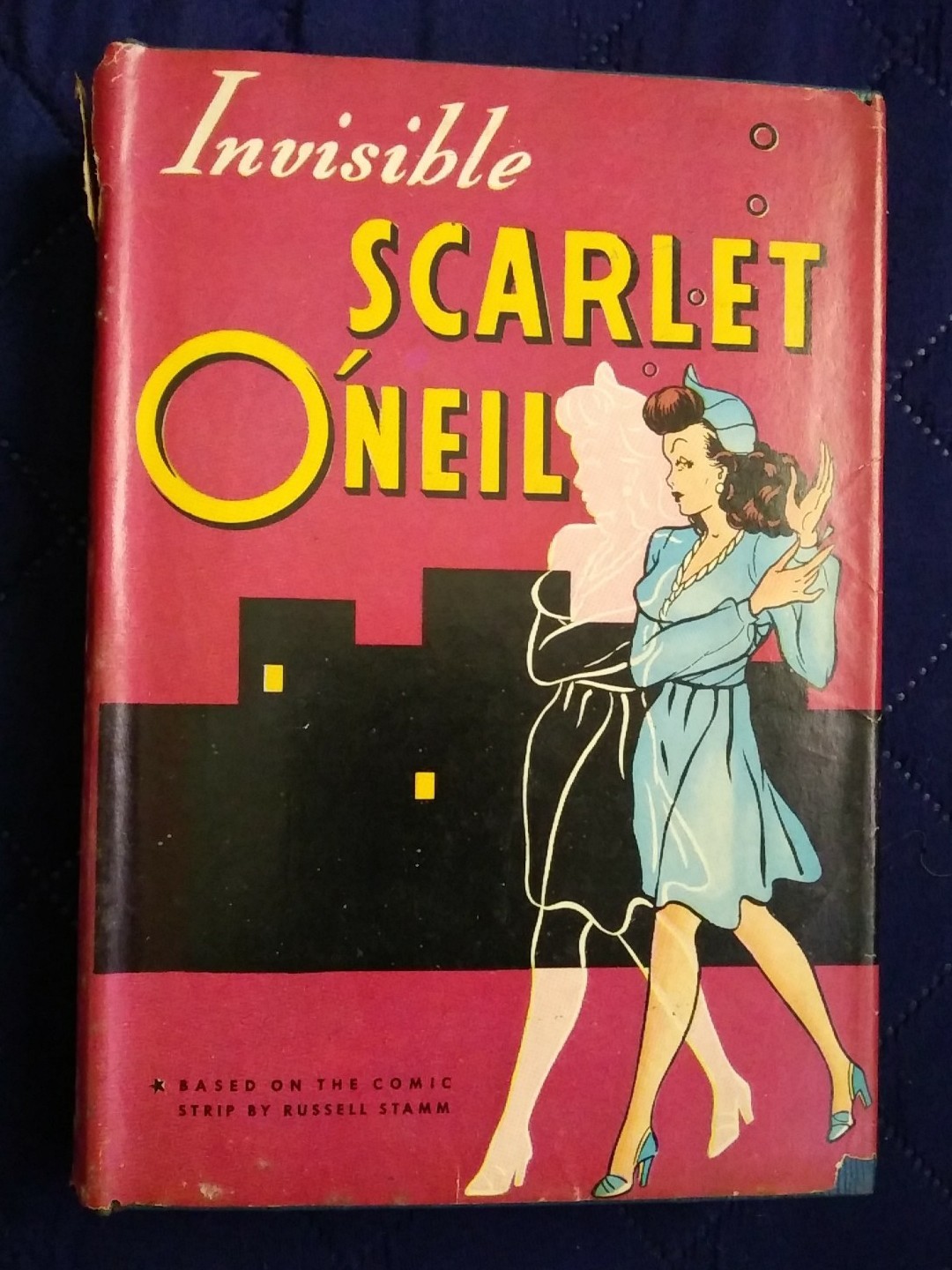Vintage Invisible Scarlet O’Neil Russell Stamm Hardcover Book 1943 Shelf Decor