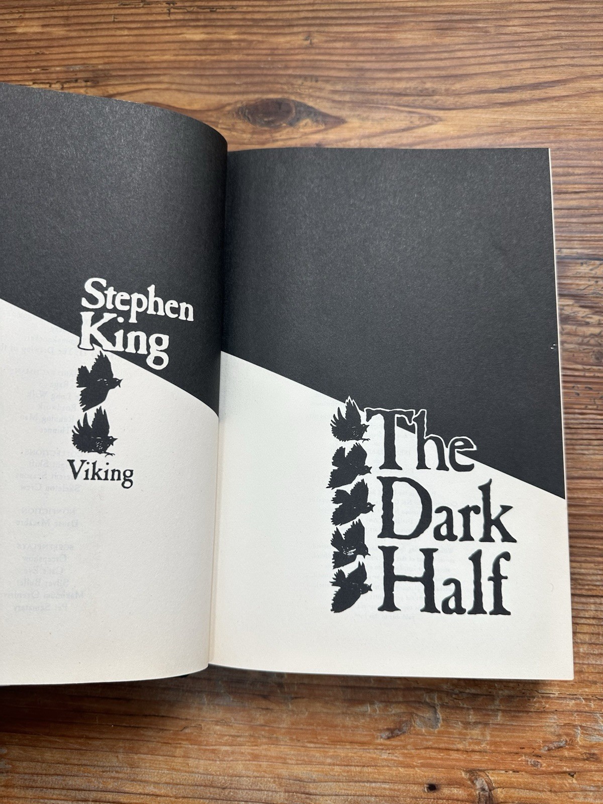 VTG 1989 The Dark Half HC Book Stephen King Viking Penguin 1st Edition 1st Print