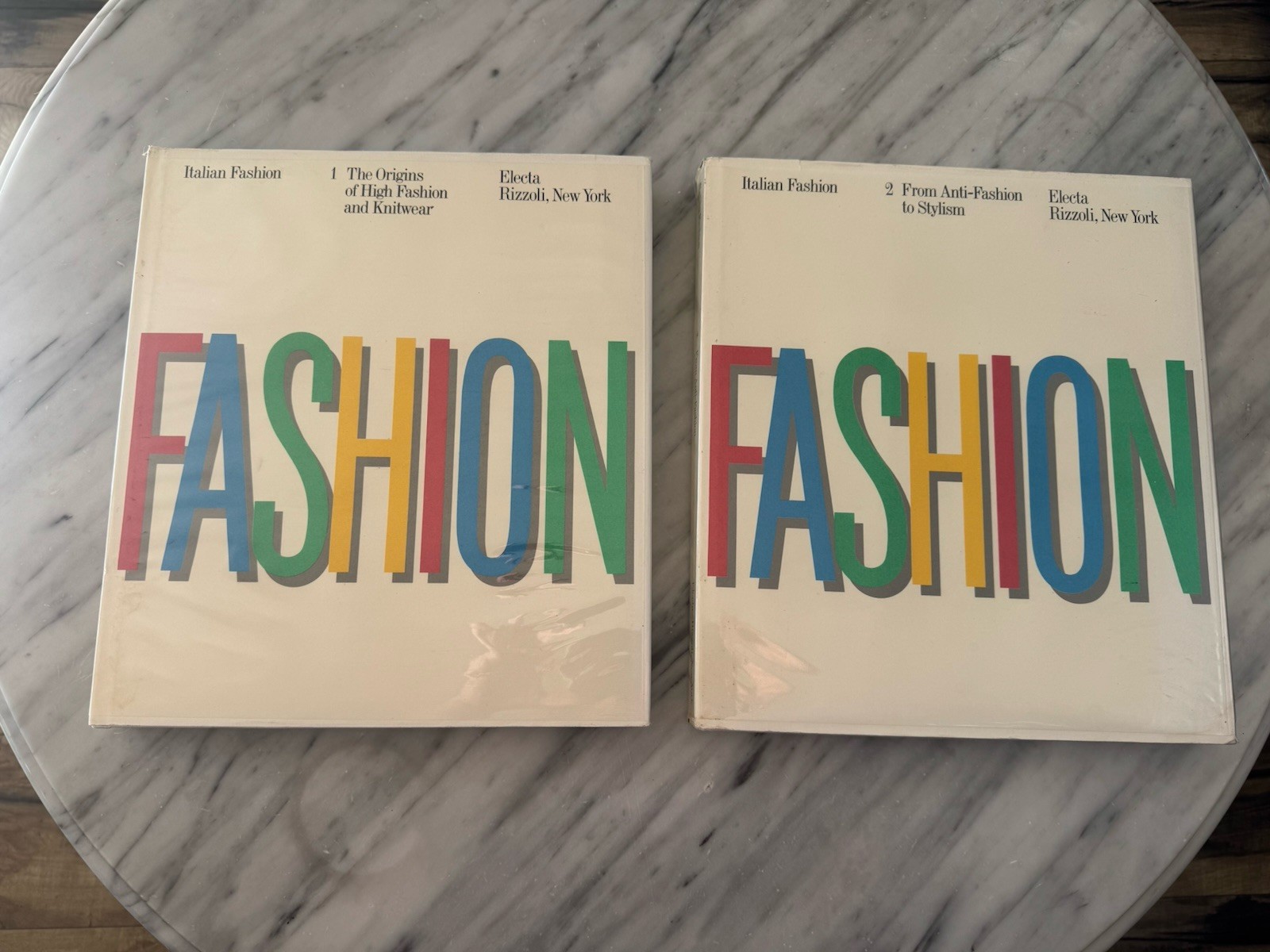 „Italian Fashion Vol 1 & 2 The Origins Of High Fashion And Knitwear Book Set HTF