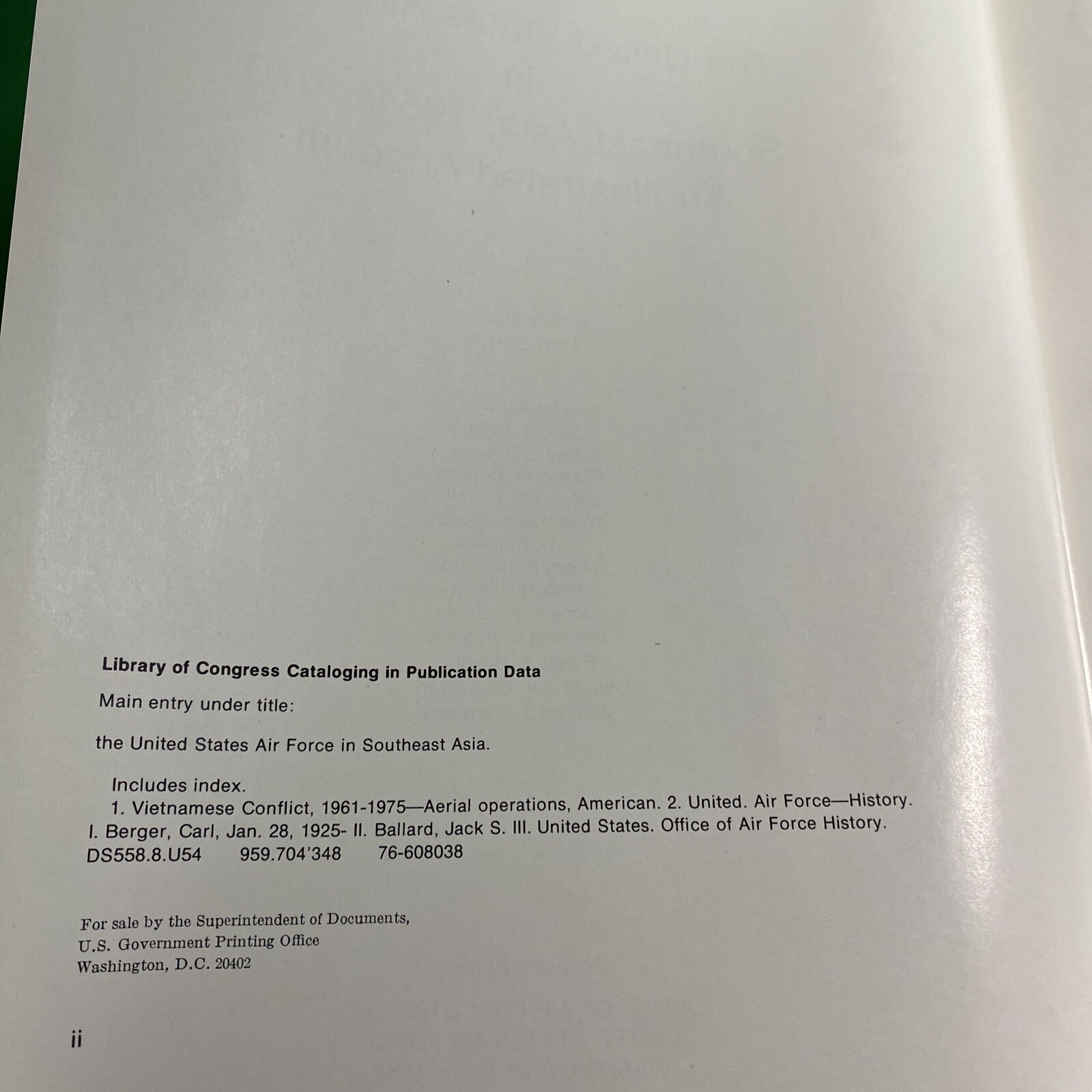 United States Air Force in Southeast Asia 1961-1973 Illustrated Account / JGL