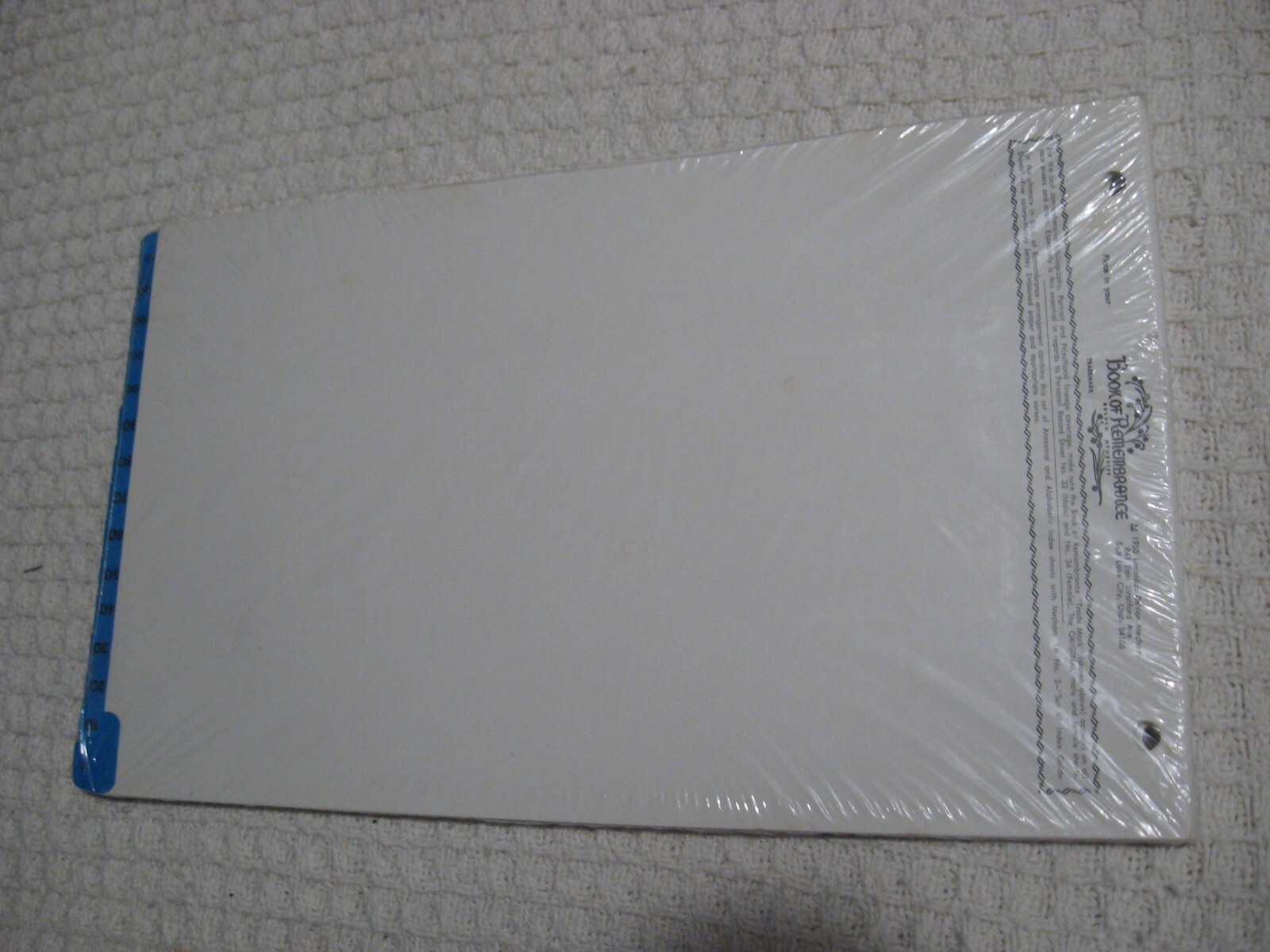 Vintage 50’s 1950 LDS Mormon Book of Remembrance 14″x8.5″ Genealogy Insert Pages
