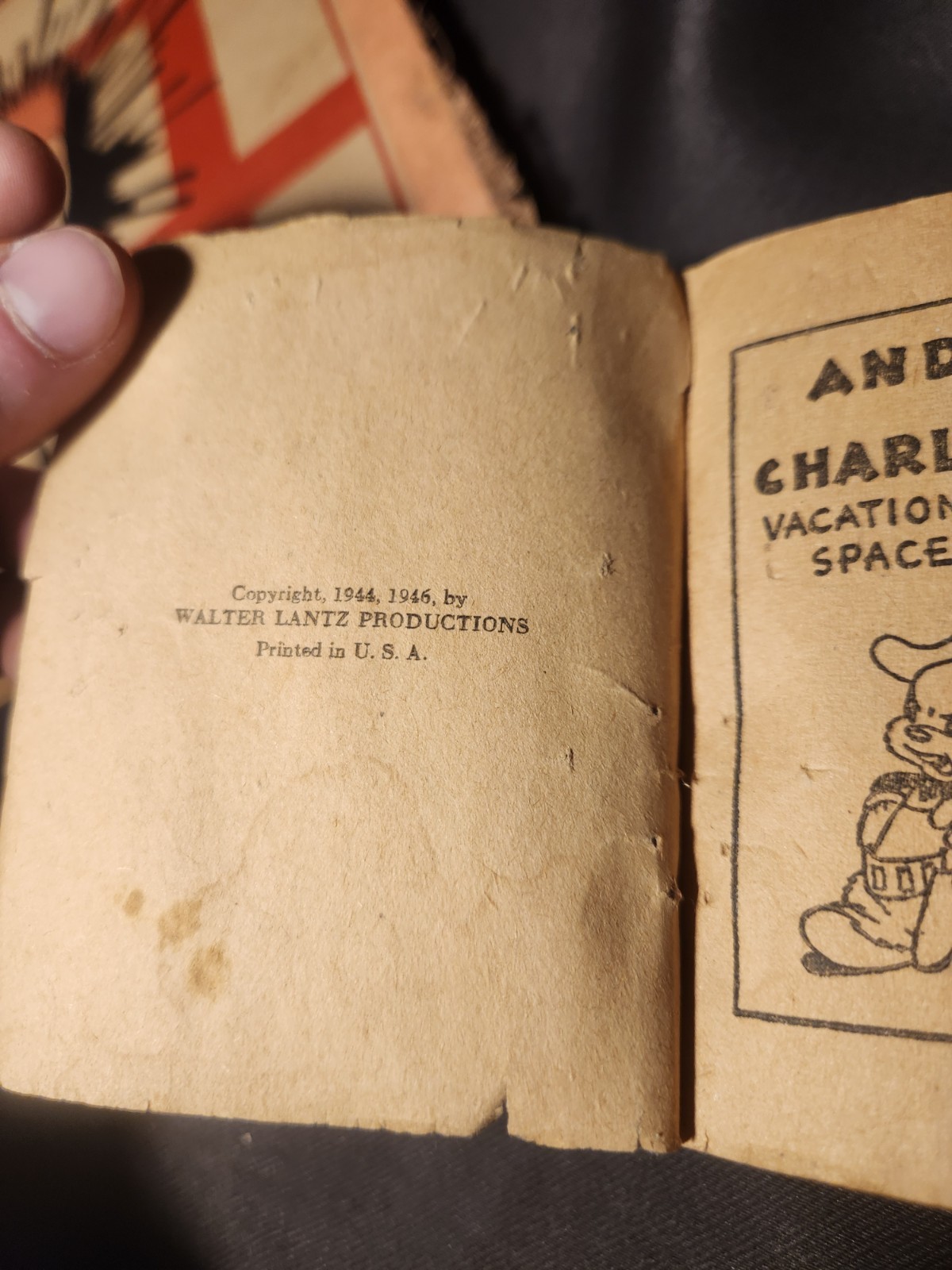 ANTIQUE/VINTAGE Damaged Comic Books – Bringing Up Father & Andy Panda’s Vacation