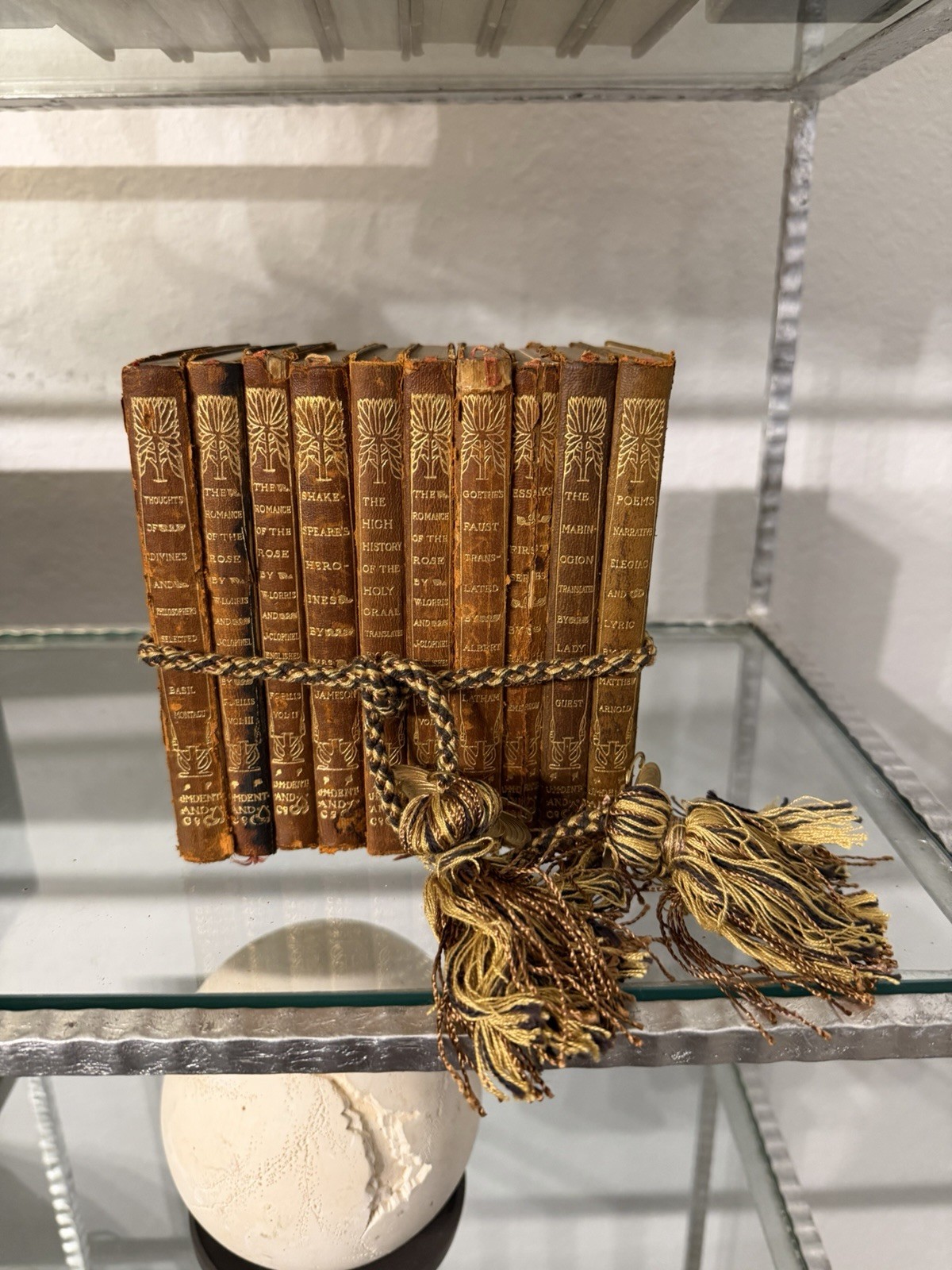 Antique J.M. Dent Temple Classics Miniature Book Collection 10 Volumes c.1900