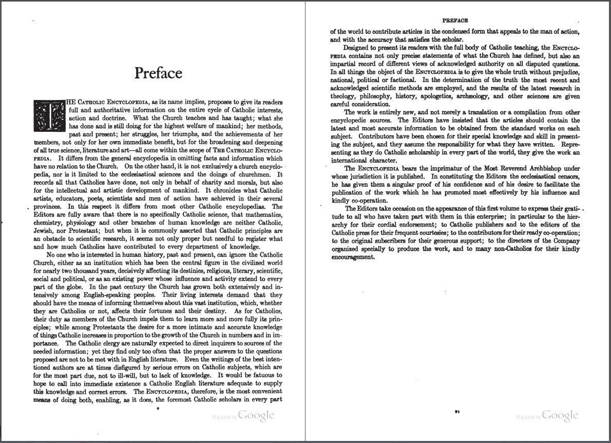 The Catholic Encyclopedia 1907 (Complete 15 Volume Set + Index on a USB)