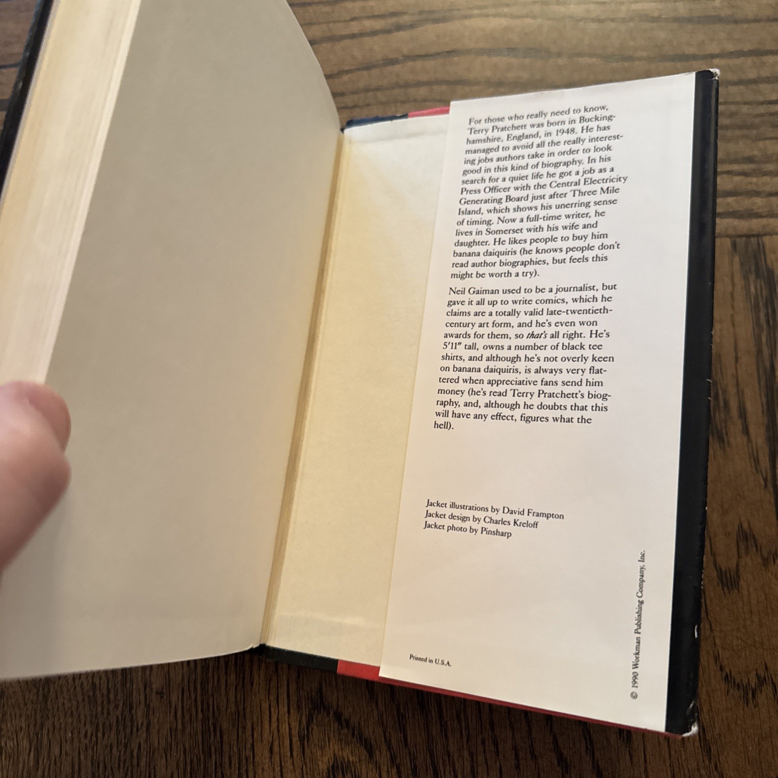 Good Omens By Neil Gaiman & Terry Pratchett BCE Book Club Edition