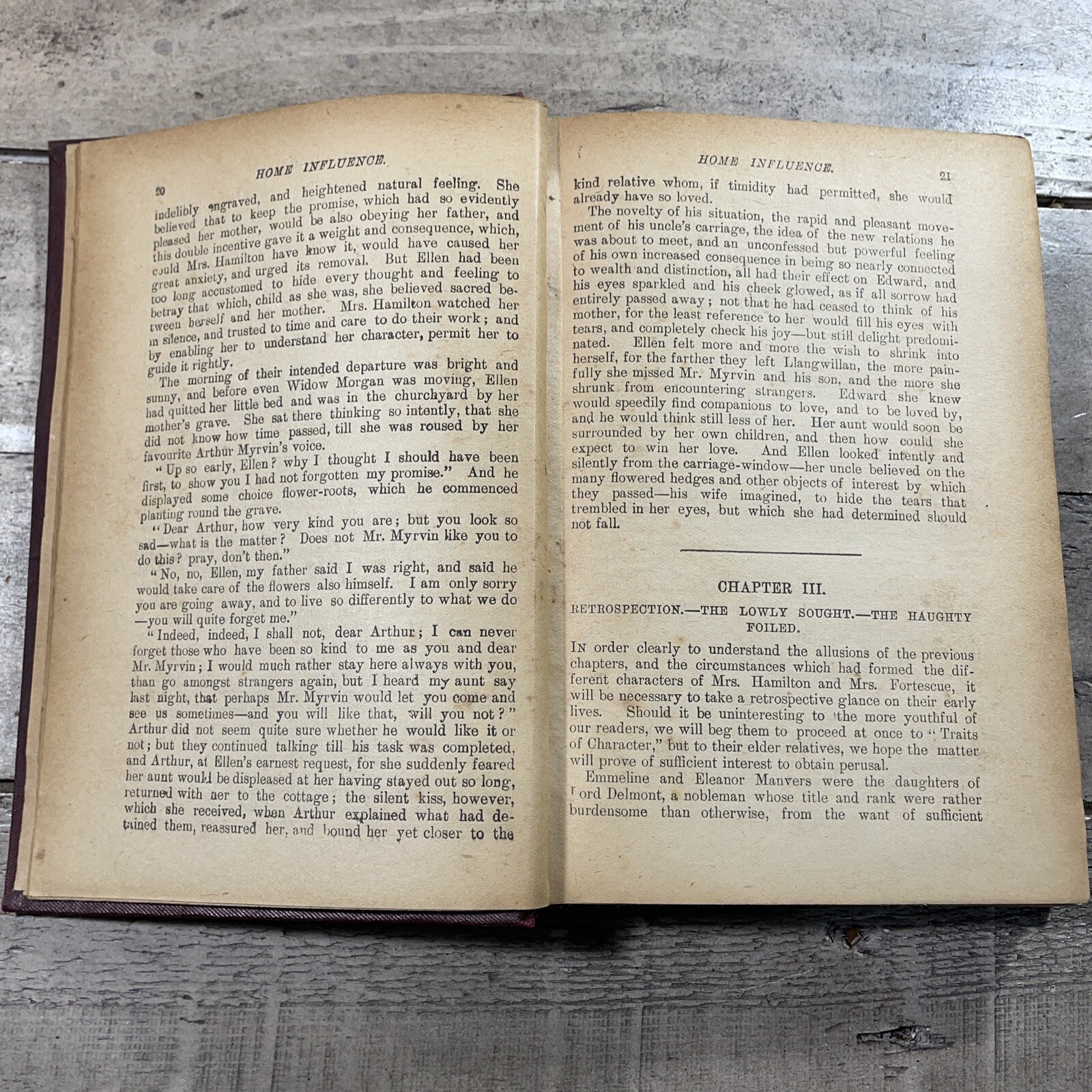 c1900 Antique Novel „Home Influence“ by Grace Aguilar