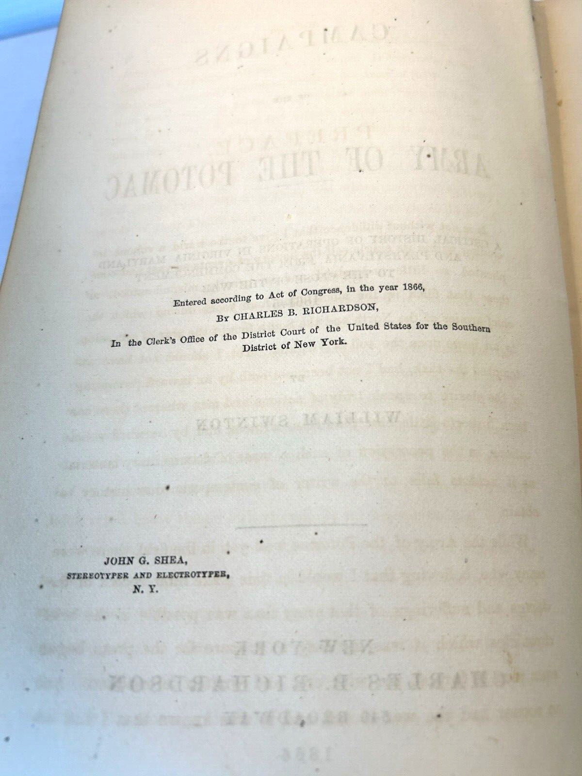 1866 – Campaigns – Army Of The Potomac – by William Swinton – + Maps & Sketches