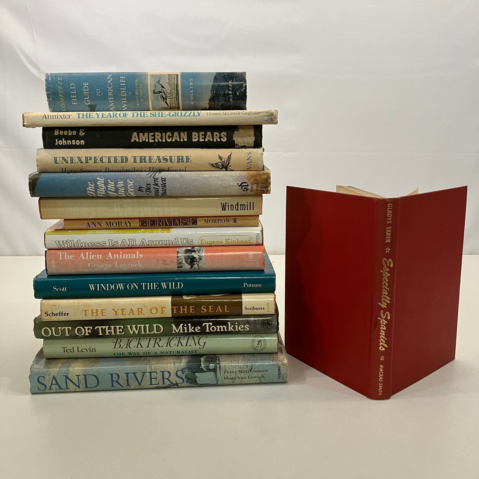 15 Wild Animals Nature Writing & Memoirs HCDJ & HC Misc Vintage Books Lot GOOD