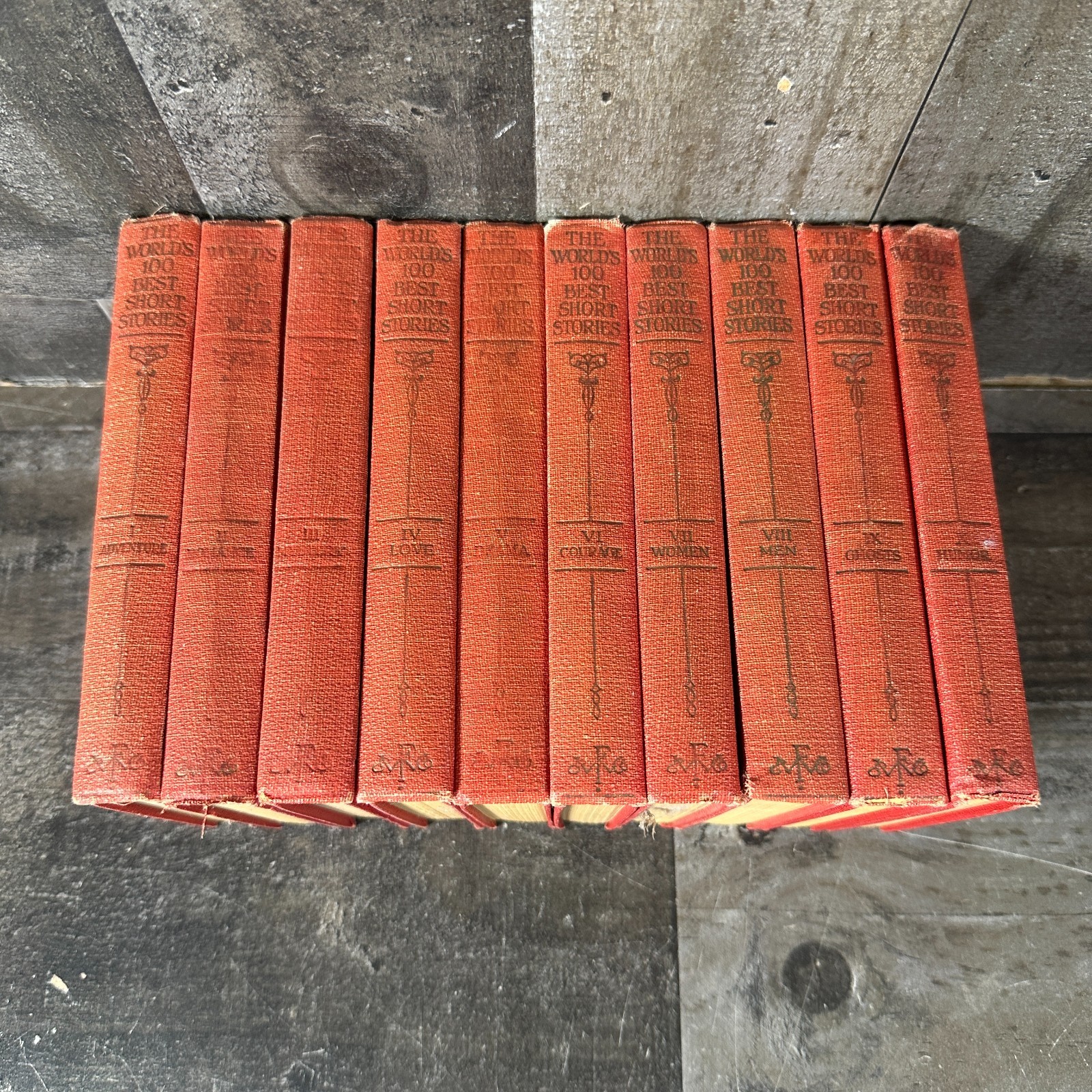 The World’s One Hundred Best Short Stories Set of 10 Volumes Overton HC 1927