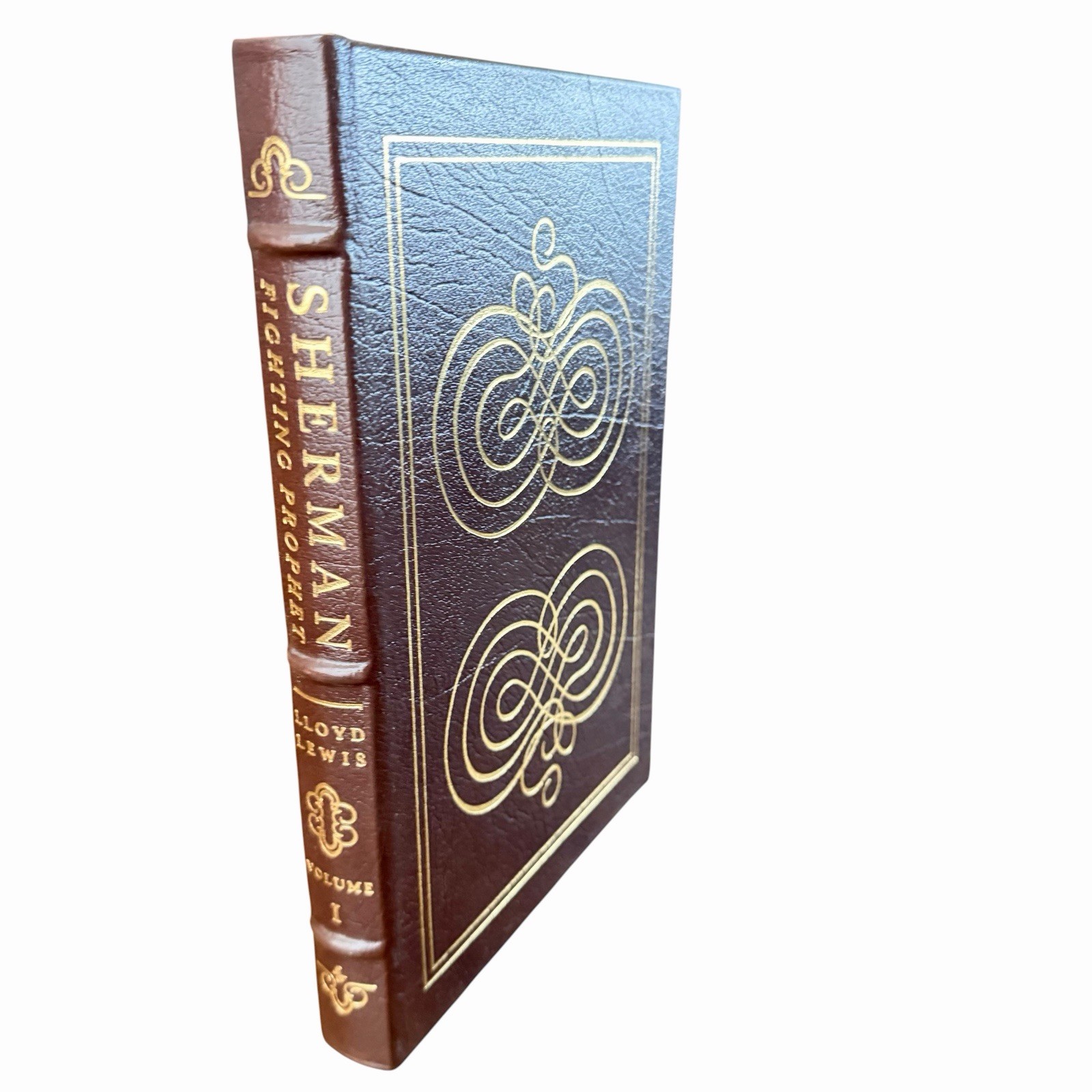 Sherman: Fighting Prophet by Lloyd Lewis Vol. I & II Easton Press Leather
