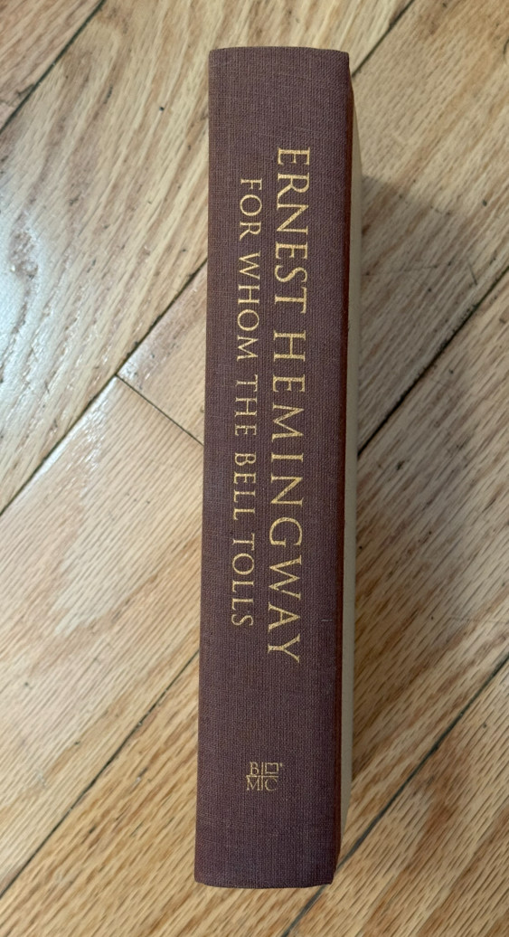 For Whom The Bell Tolls Ernest Hemingway 1993 Book of the Month Club HC