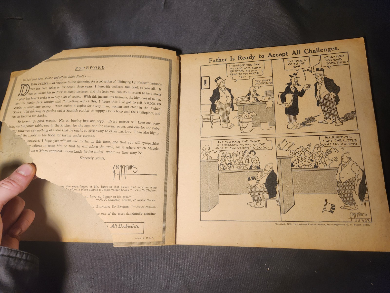 ANTIQUE/VINTAGE Damaged Comic Books – Bringing Up Father & Andy Panda’s Vacation