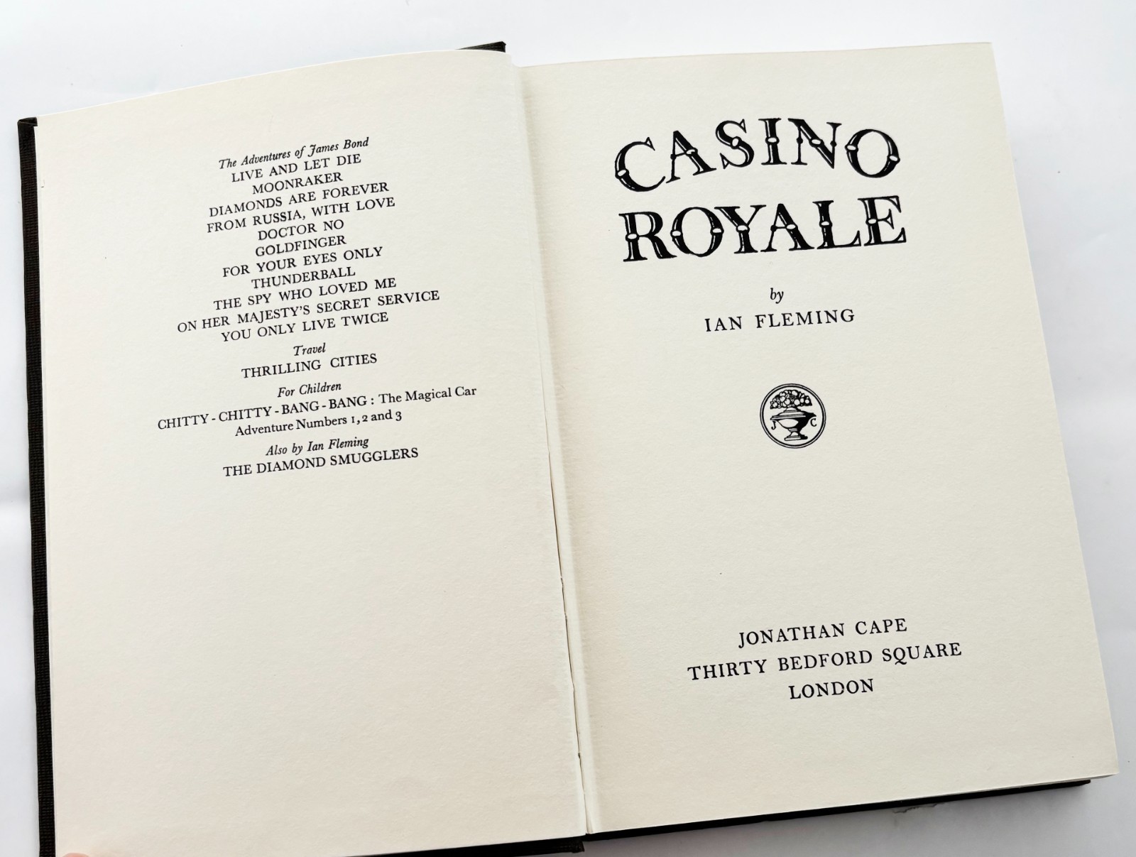 CASINO ROYALE (James Bond) 1965 Hardback By IAN FLEMING Collectors Edition