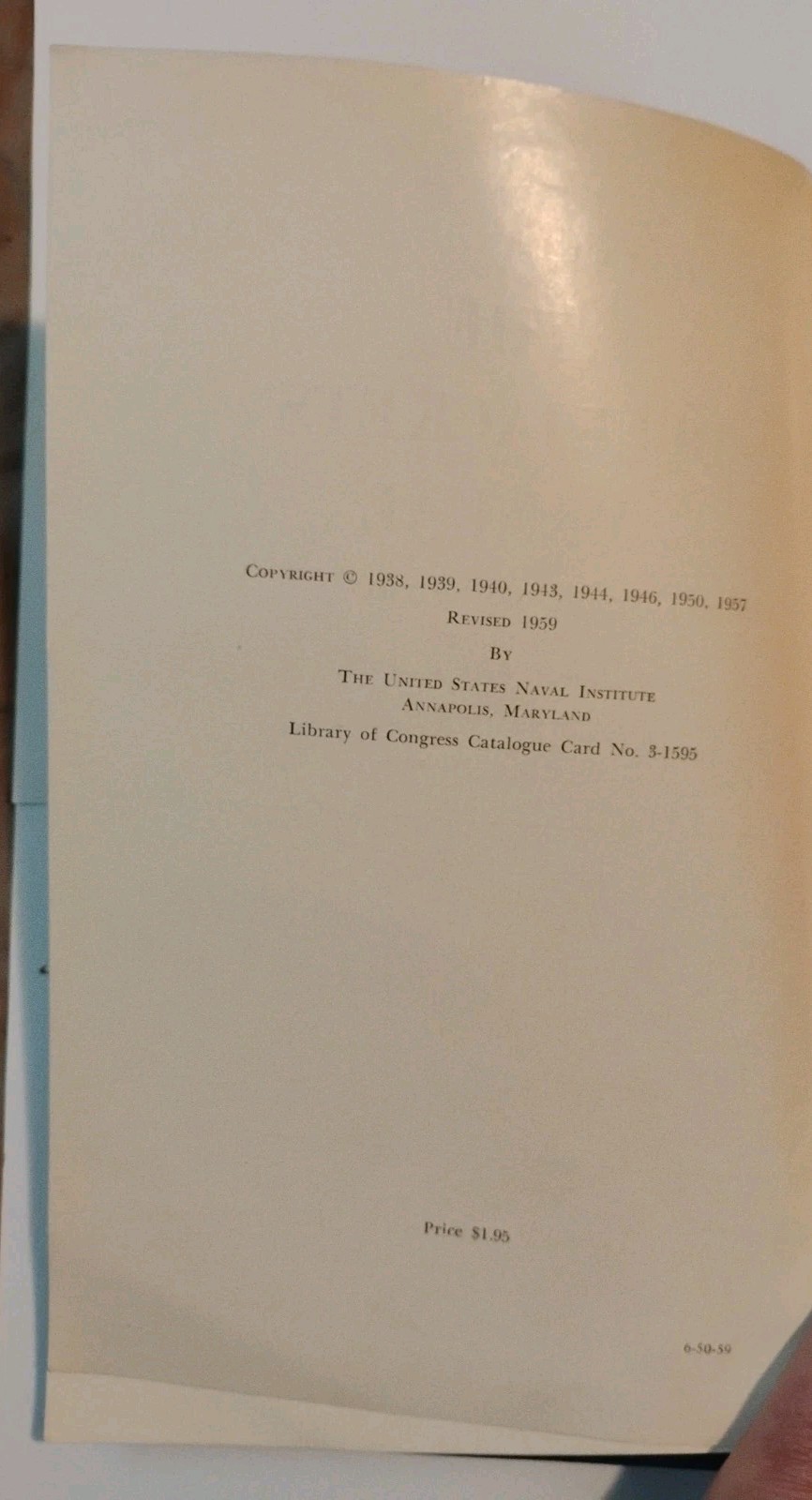 The United States Navy Bluejackets‘ Manual Fifteenth Edition 1959
