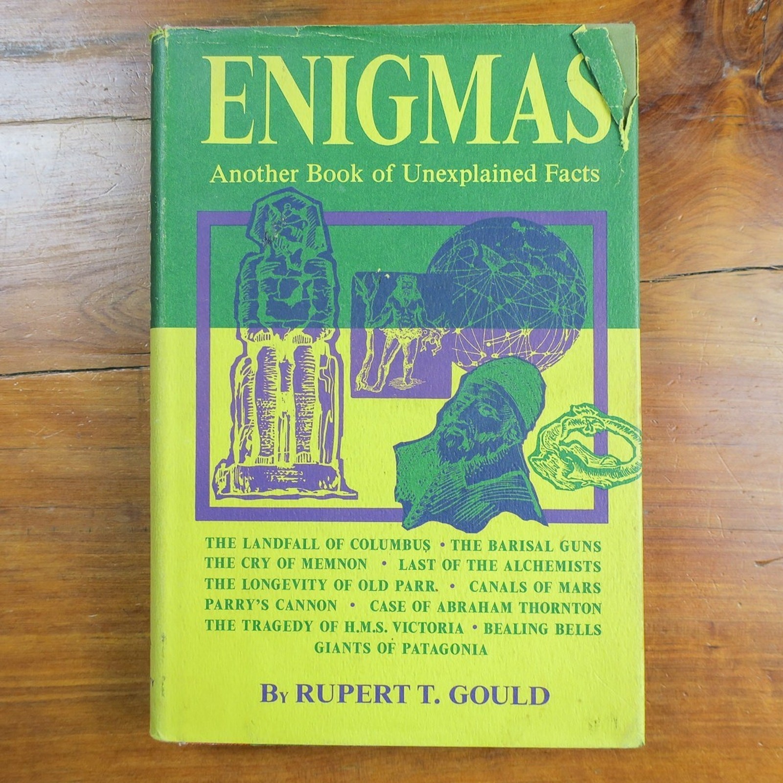Enigmas Rupert T Gould 1965 HC DJ University Books Forteana 2nd Print