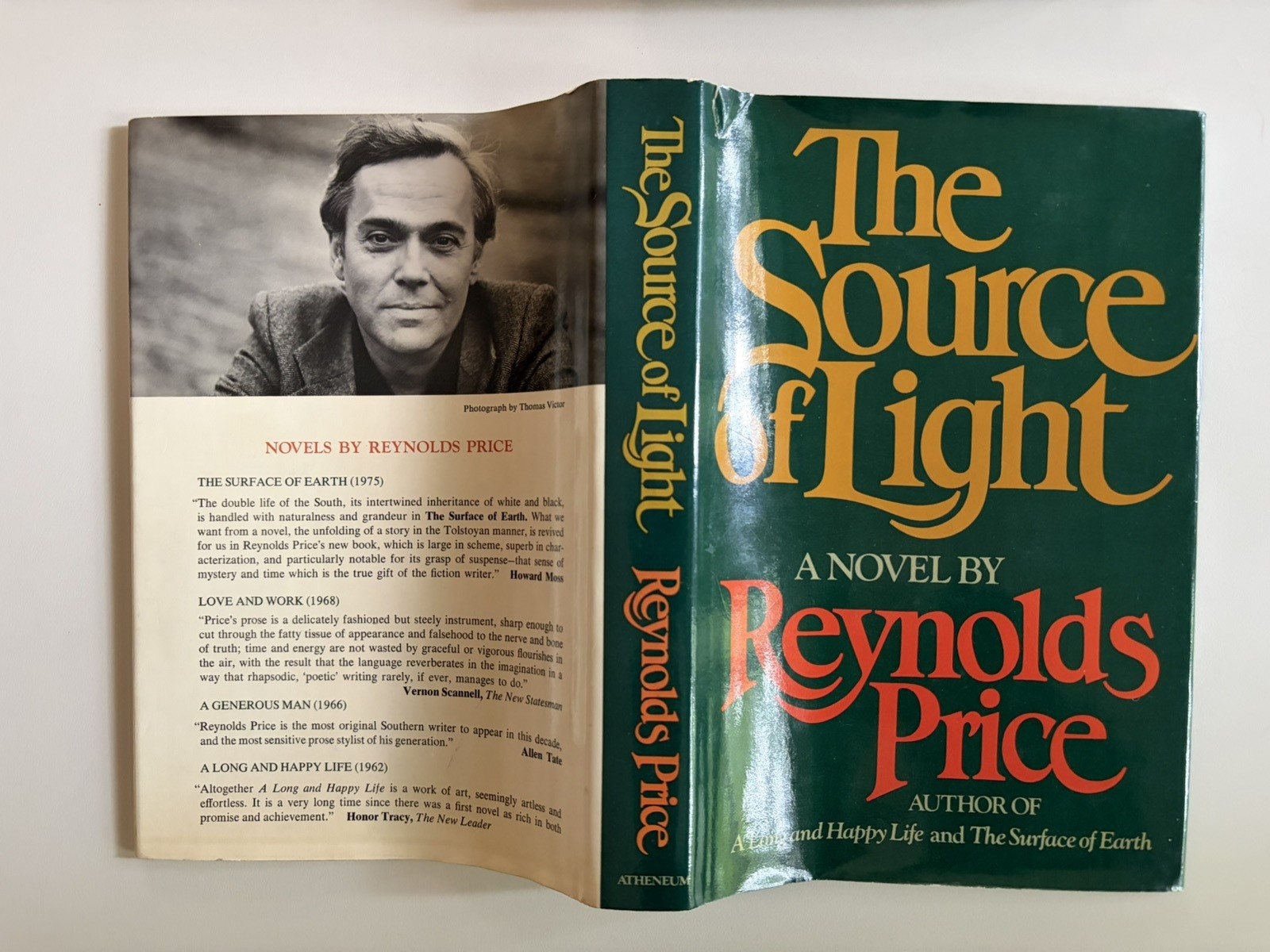 Reynolds Price – The Source of Light- First Edition / First Printing – Signed