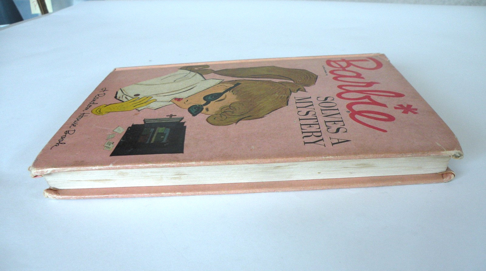 VINTAGE Barbie Solves A Mystery 1963 Hardcover Book By Cynthia Lawrence w/ Wear