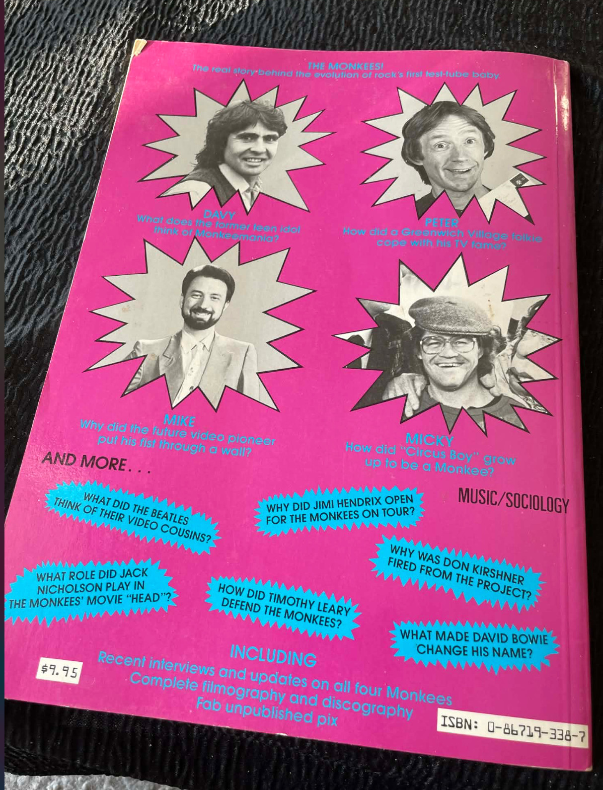 Monkees Tale Eric Lefcowitz 1986 Last Gasp Paperback Book Monkees History Photos