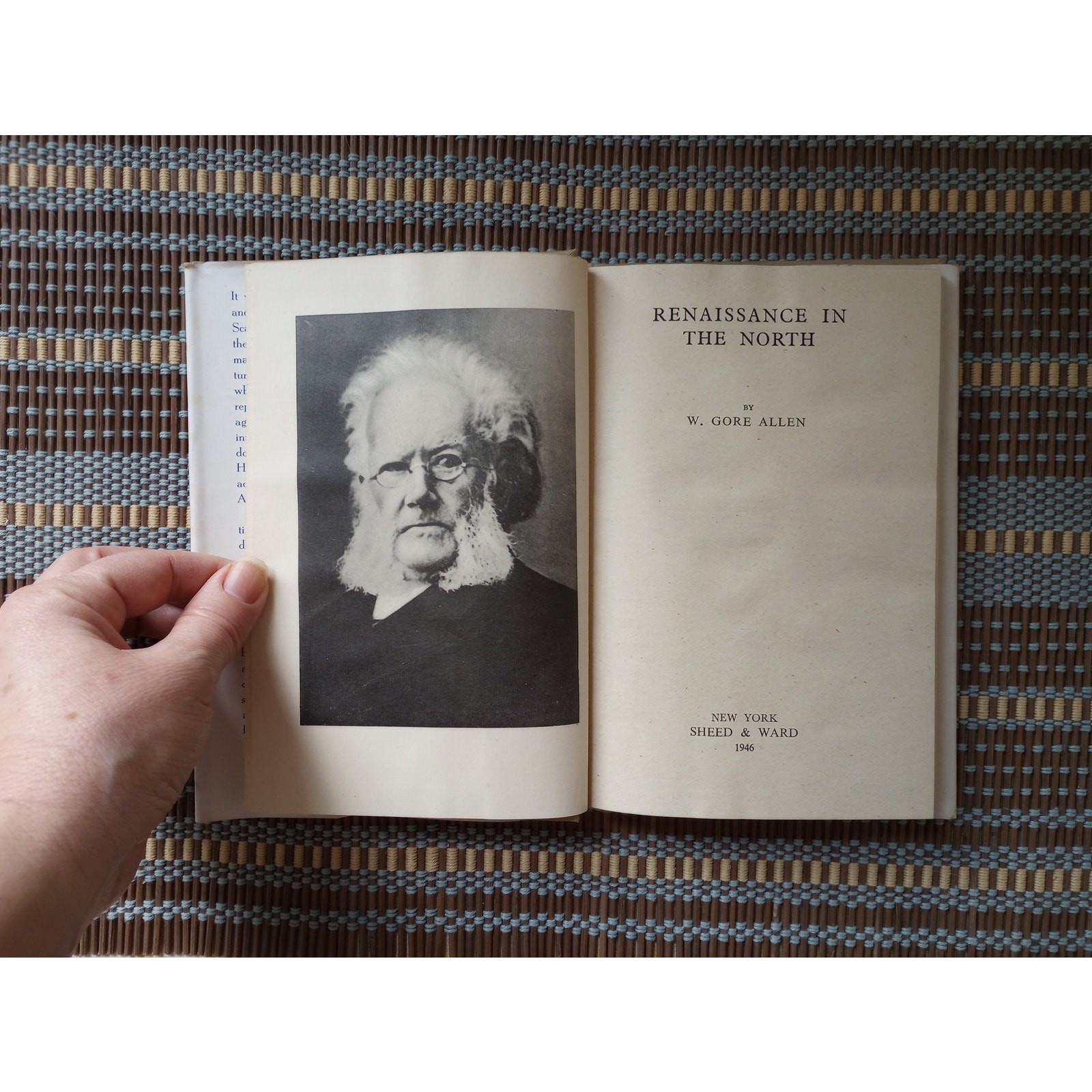 1st Edition Renaissance in the North VTG 1946 HCDJ Henrik Ibsen to Sigrid Undset