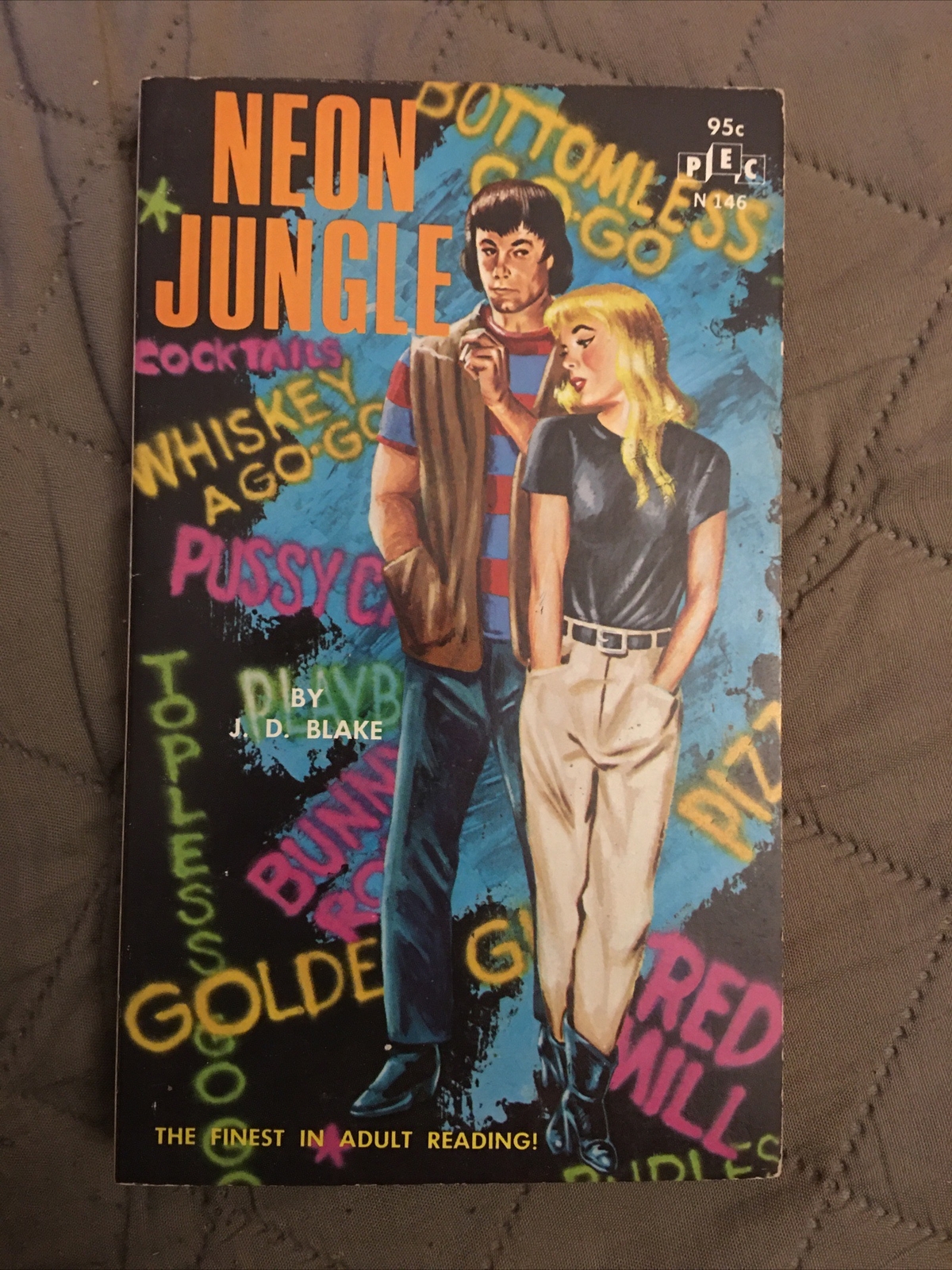 Sleaze Vintage Pb gga, Neon Jungle by Blake (Neutzel) PEC Book N146, 1966, VG+