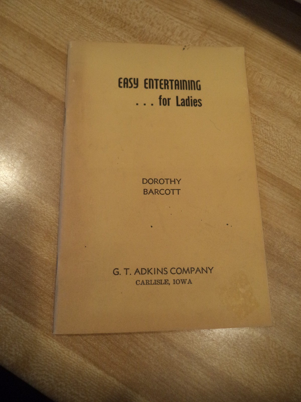 Vintage Book 1952 Easy Entertaining for the Ladies Dorothy Barcott games skits