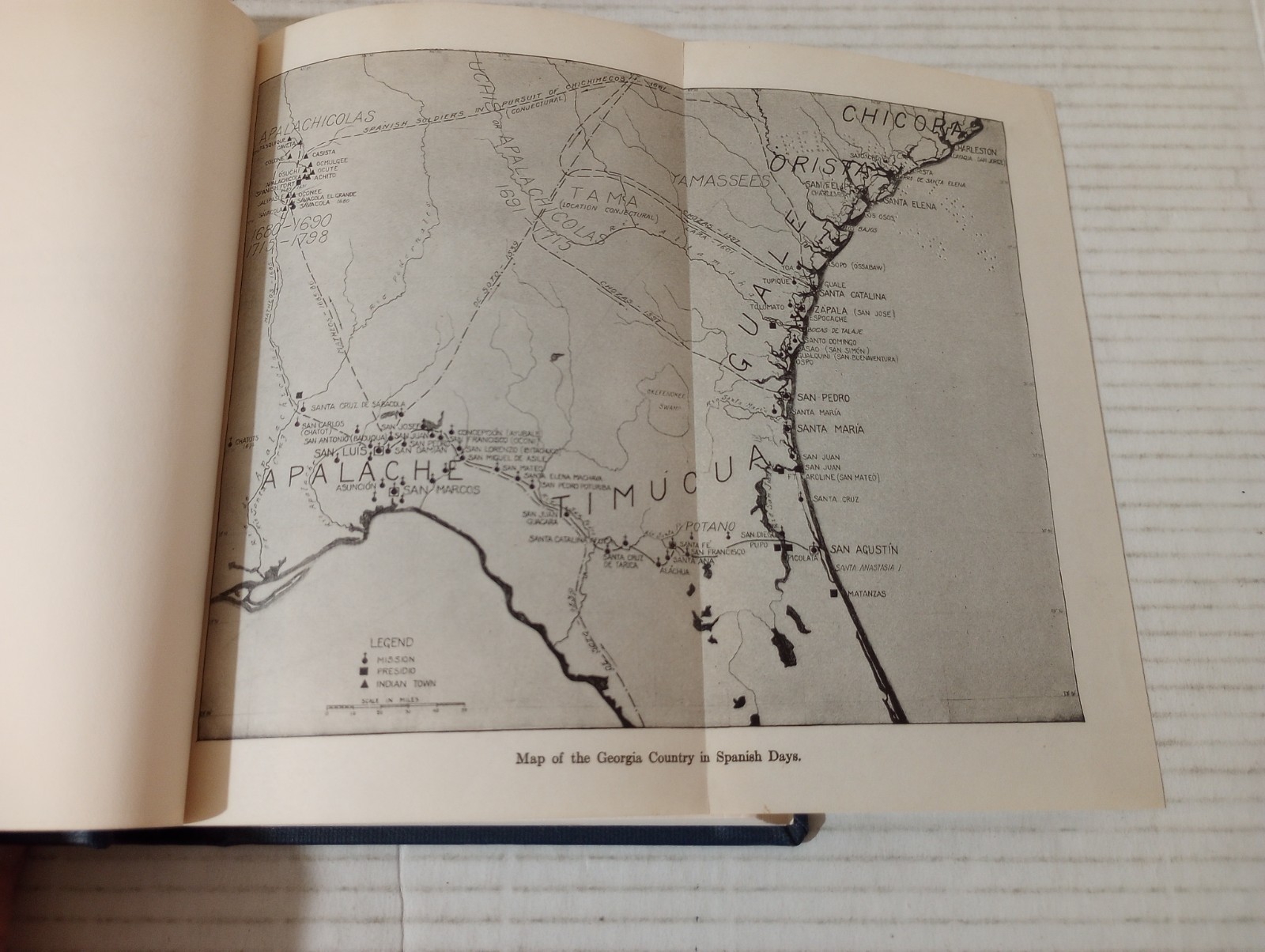 The Debatable Land By Herbert E Bolton & Mary Ross 1925 Vintage Georgia History