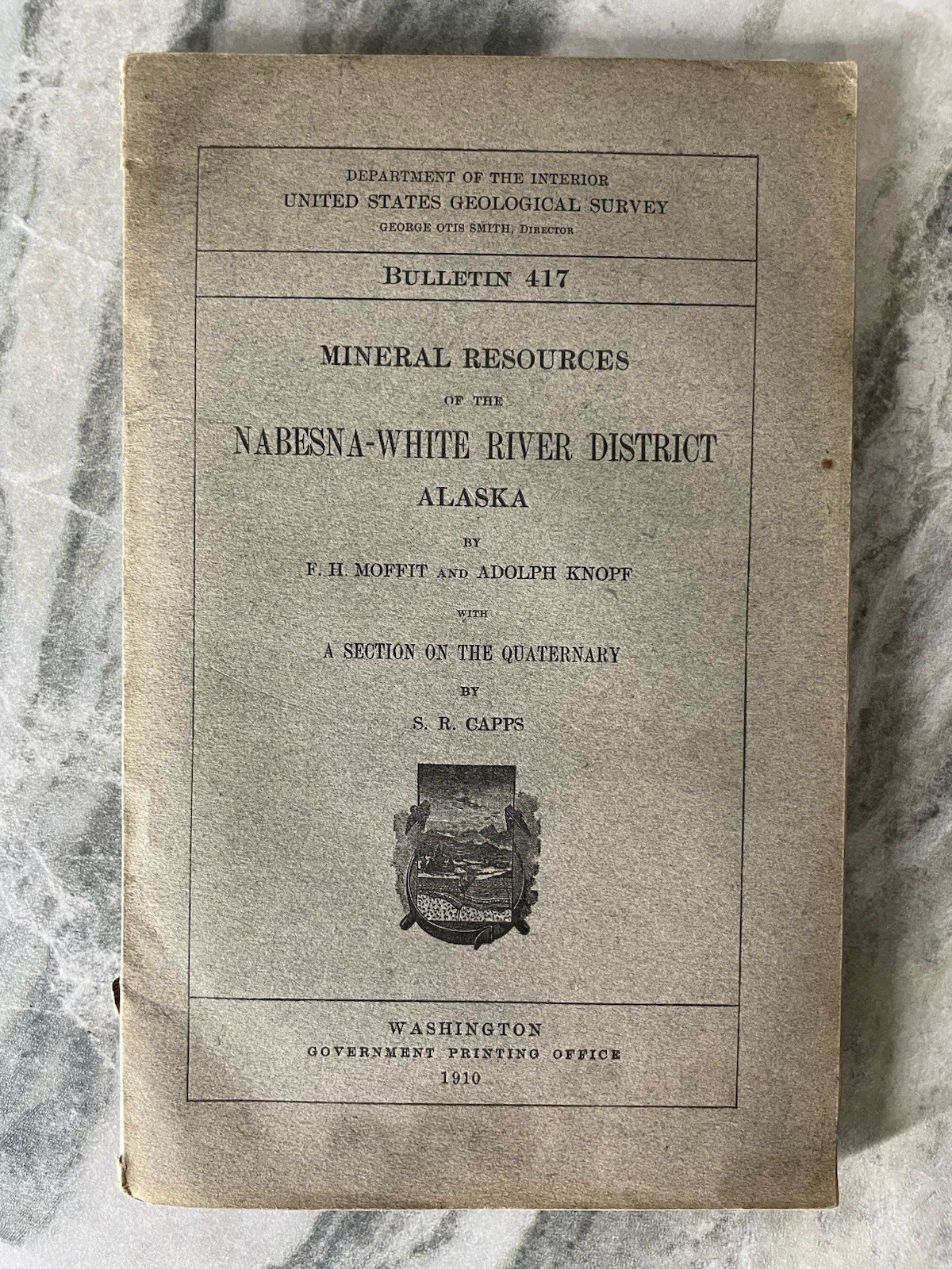 Nabesna White River District Alaska US Geological Survey Book 1910 with MAPS