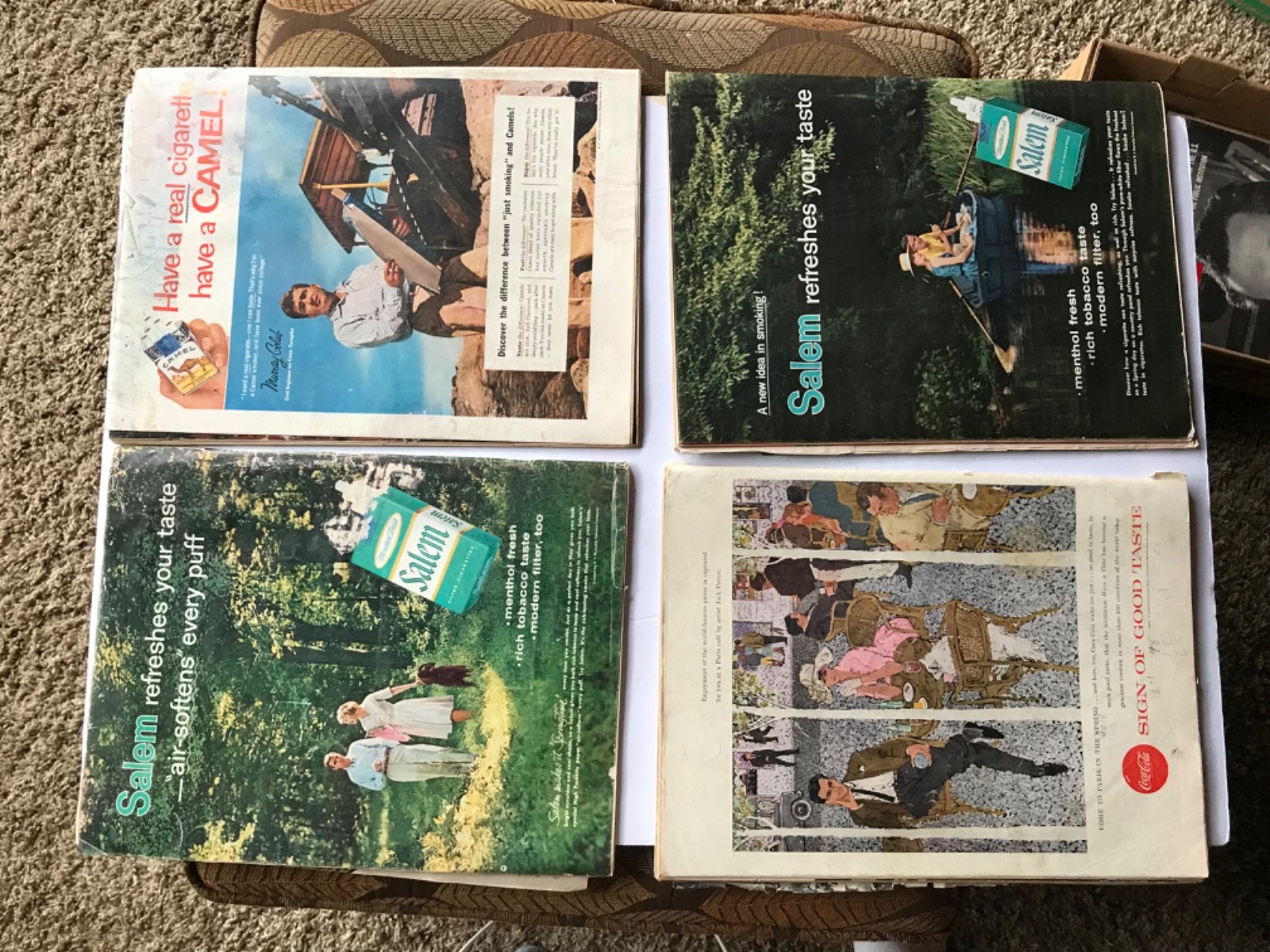 LIFE MAGAZINES. 1950’s. Set of 4. Vintage Magazines for Ads, Reading, etc. #51