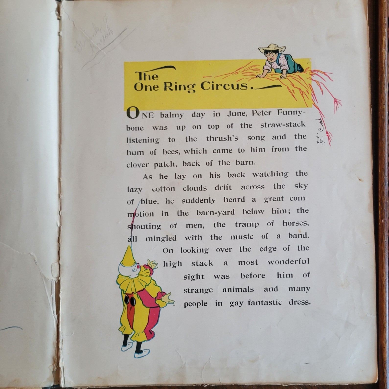 Oz illustrator Denslow Favorite Circus Book 1st ed Aug 1903 color pics scarce