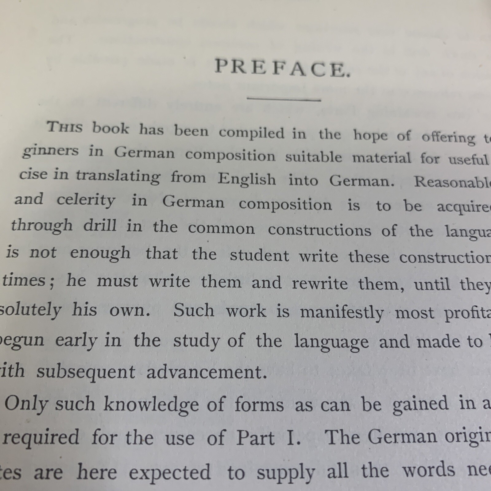 Selections For German Composition With Notes And Vocabulary Hardcover Book 1897