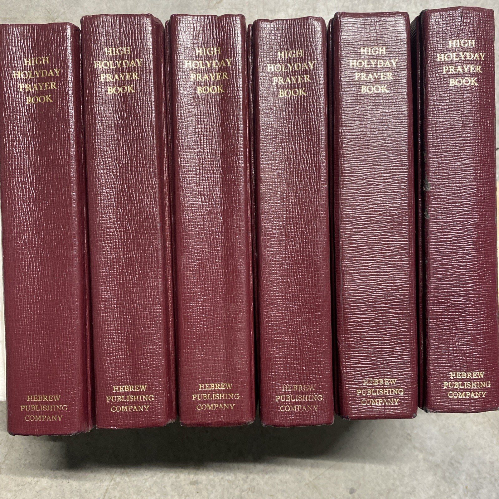 Lot 6 High Holiday Prayer Books Machzor Birnbaum Hebrew English HC Synagogue