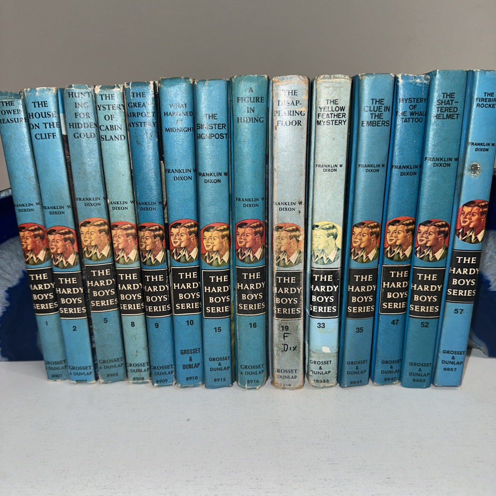 Lot of 14 Vintage Hardy Boys Books with Dust Jackets 1950’s-1970’s