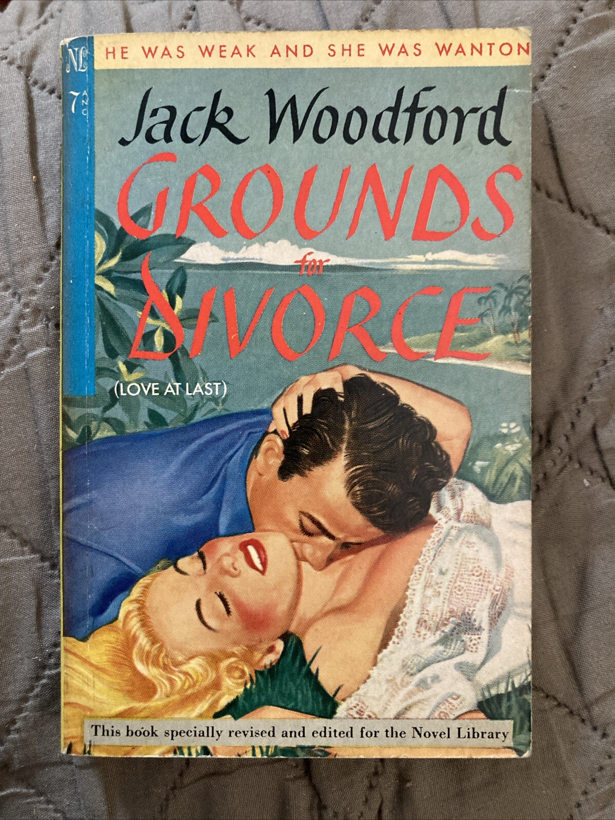 Crime gga Vintage Pb, Grounds Divorce by Woodford, Novel Library 7, 1948, SVG