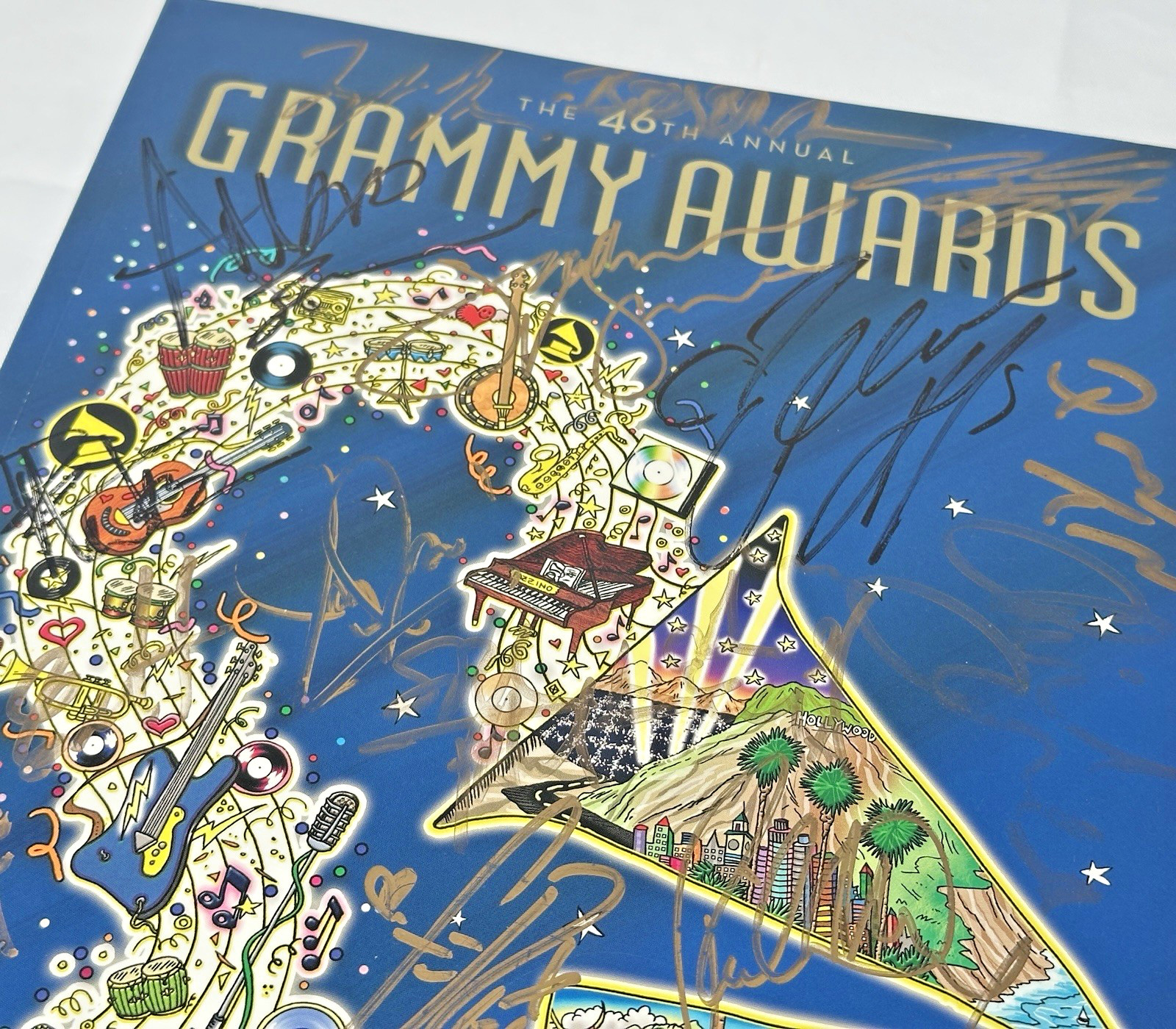 46th Grammy Awards Program Booklet, Hand Signed by Numerous Artist 2004