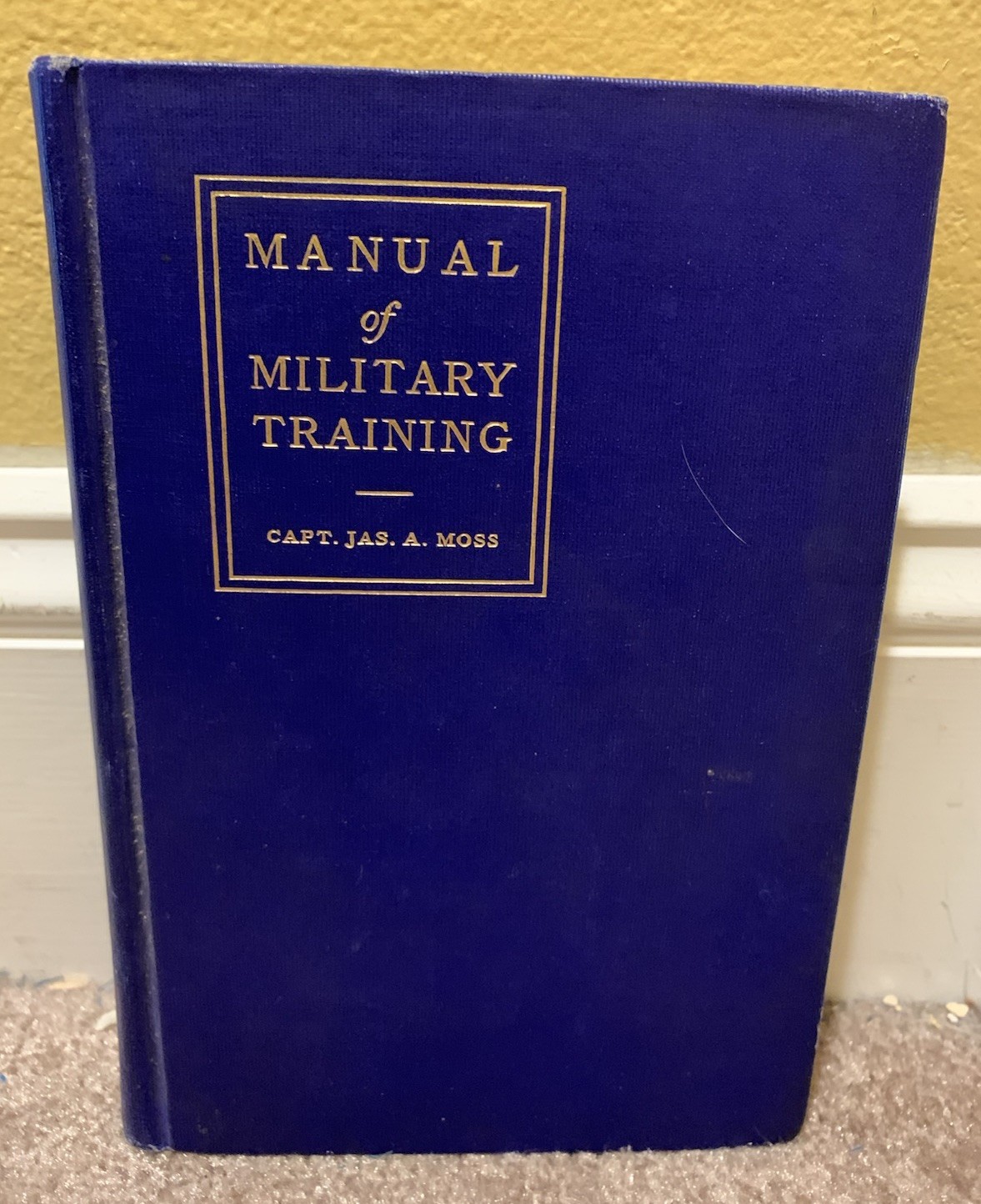 1915 MANUAL OF MILITARY TRAINING NAMED U.S. ARMY SOLDIER IDENTIFIED WAR BOOK