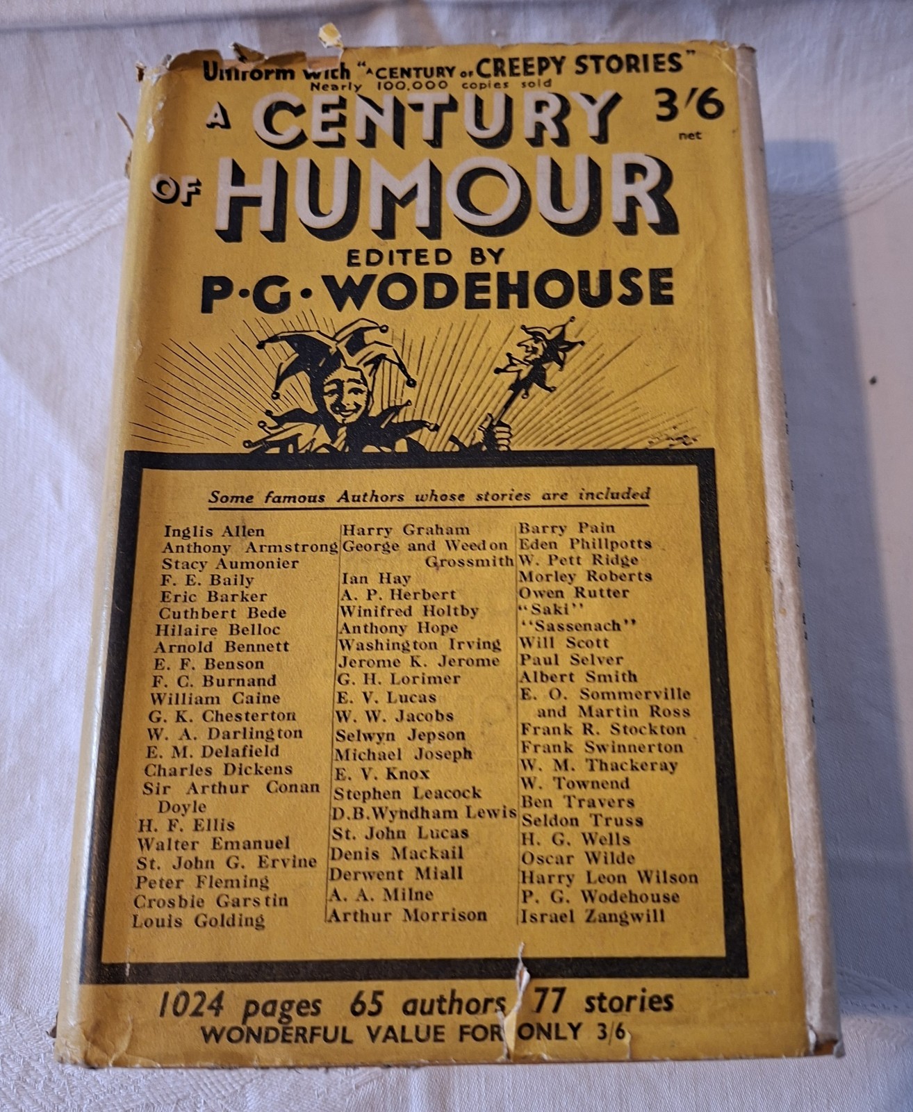 A Century of Humour by Wodehouse, Hutchinson Hardcover, 1934